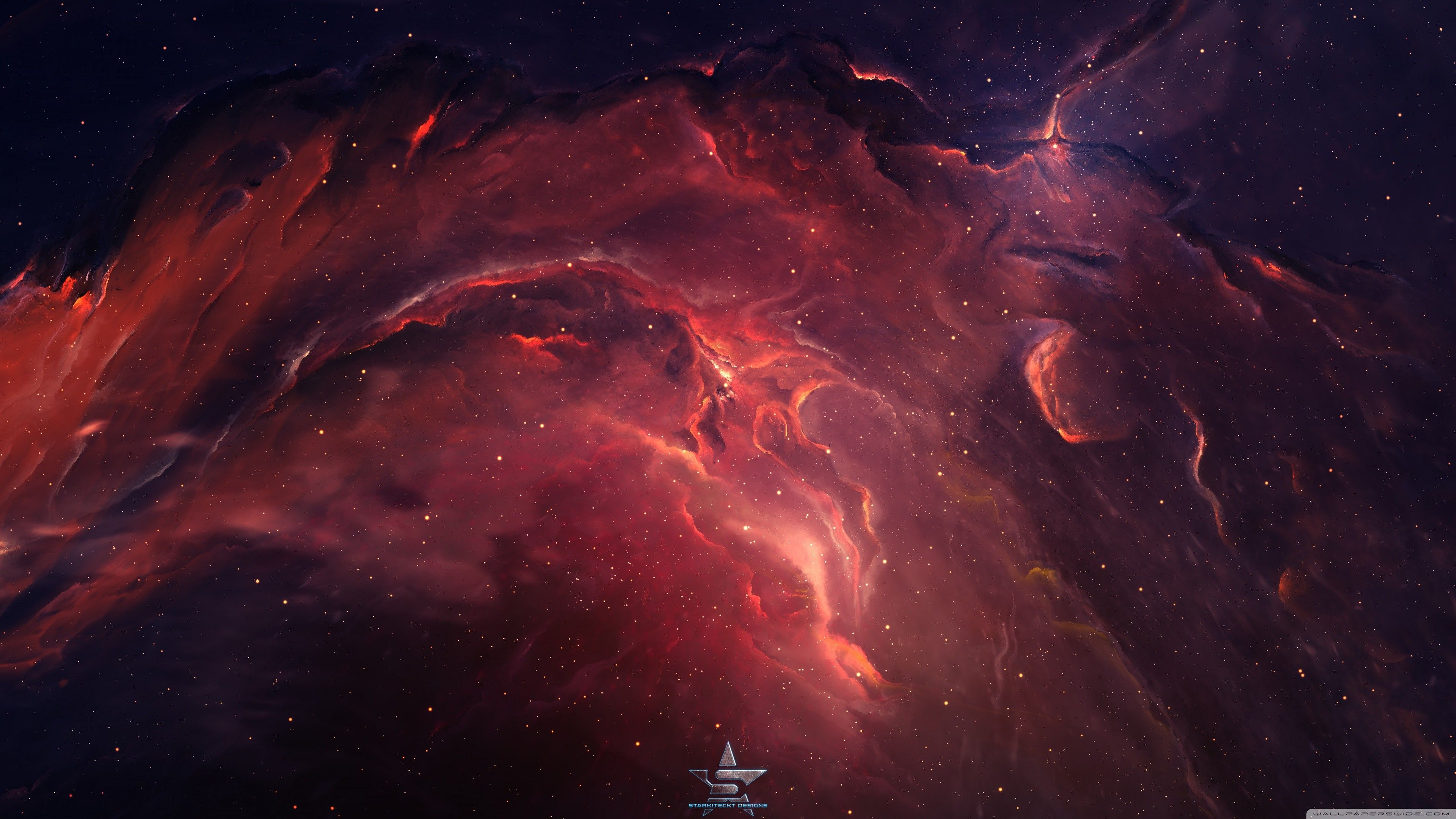 Red Nebula Wallpaper Free Red Nebula Background