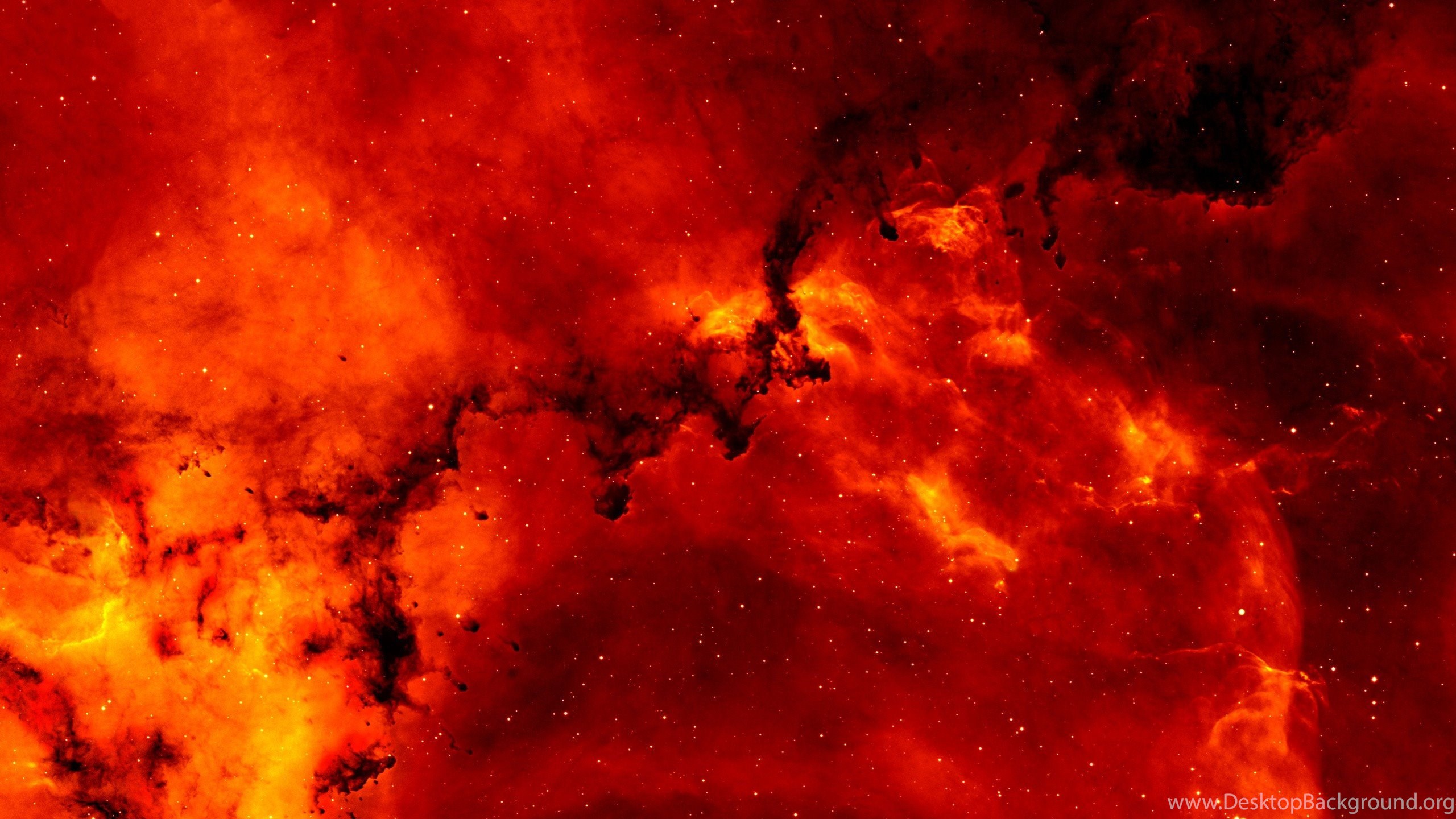 Amazing Red Nebula Wallpaper Desktop Background