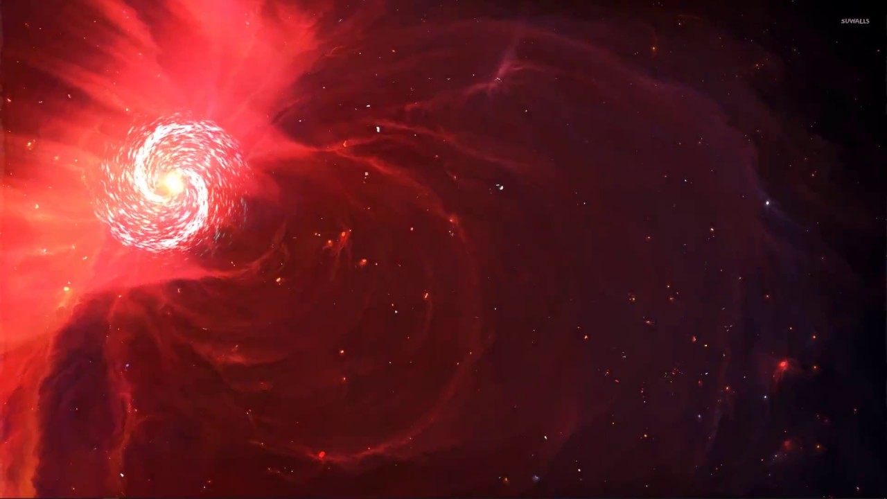Live Wallpaper Dwarf In The Middle Of The Red Nebula [ 1080P 60 ]