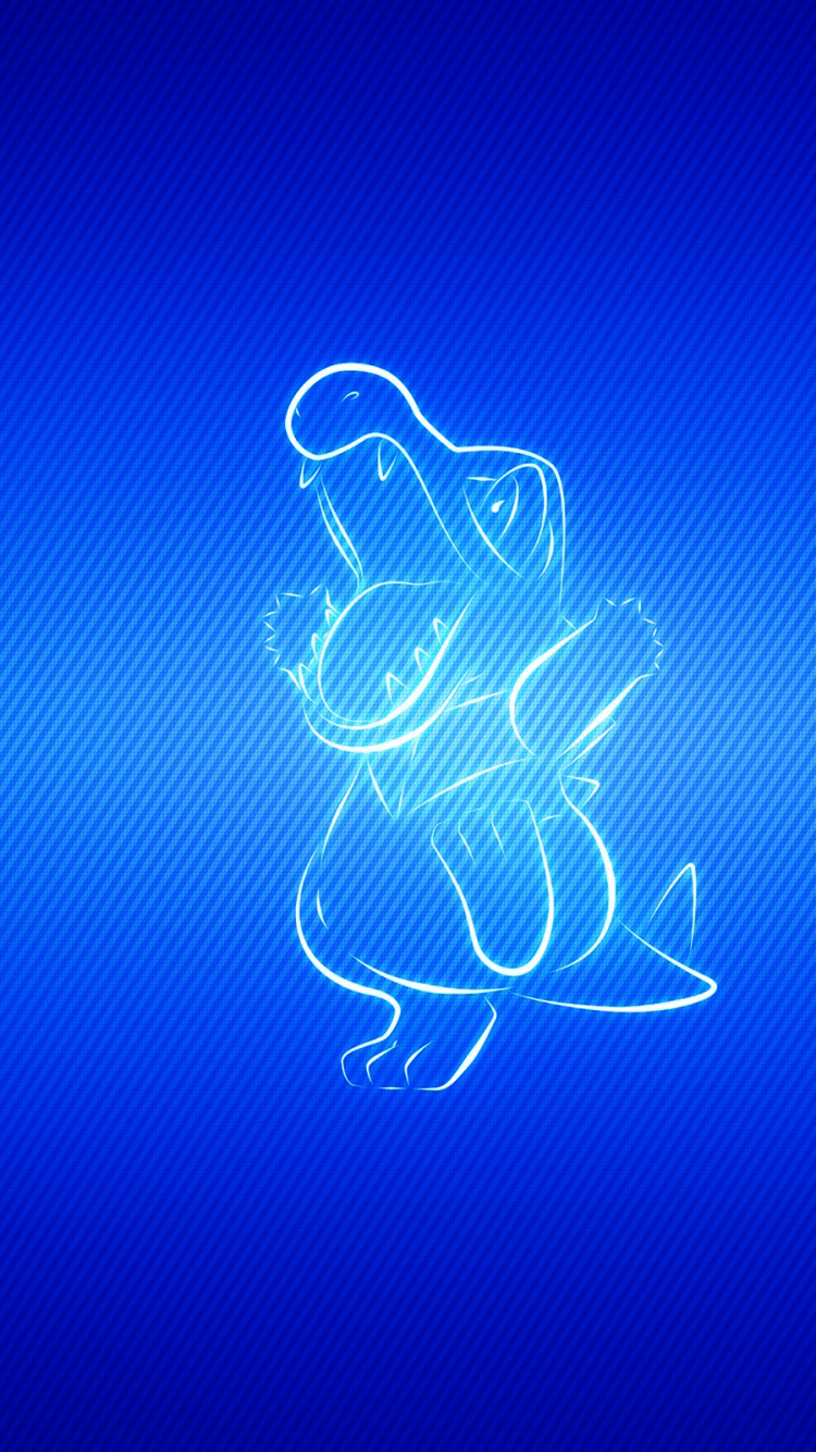 Blue Totodile Pokemon on iPhone 7 Wallpaper Wallpaper. Wallpaper Download. High Resolution Wallpaper