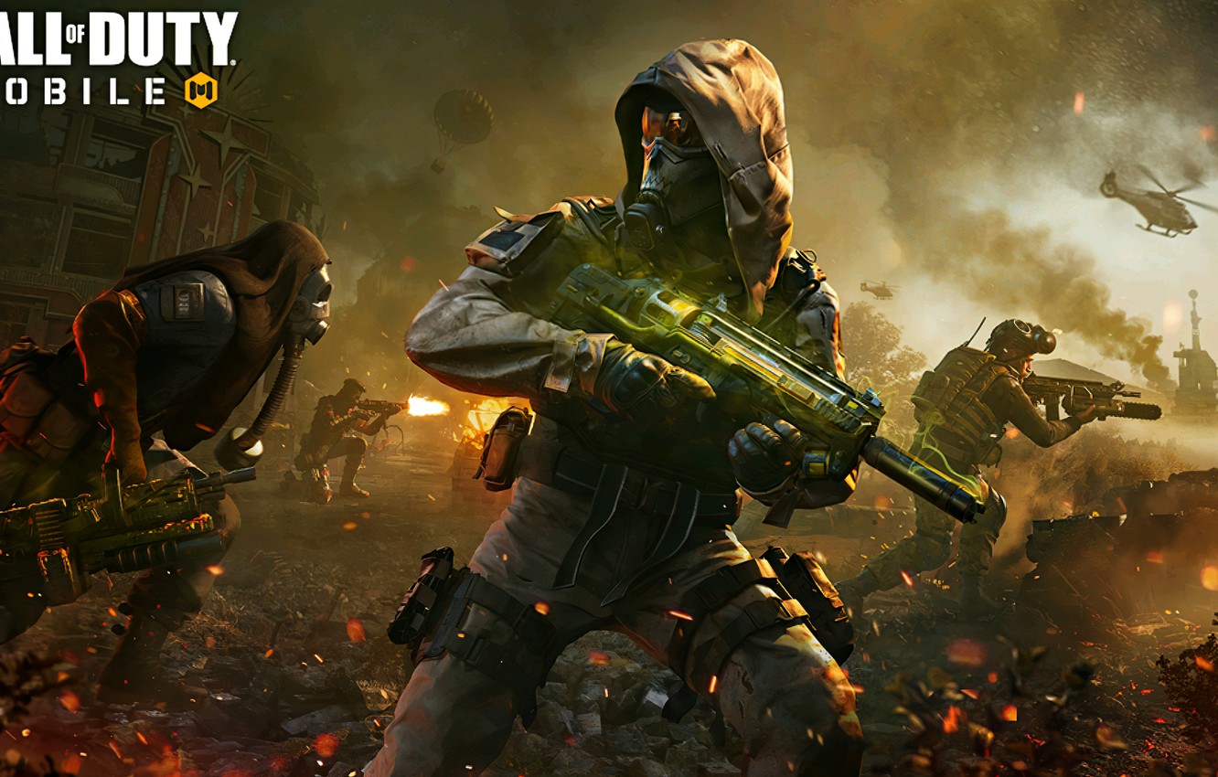 Wallpaper call of duty, cod, call of duty mobile, ghost hazmat image for desktop, section игры