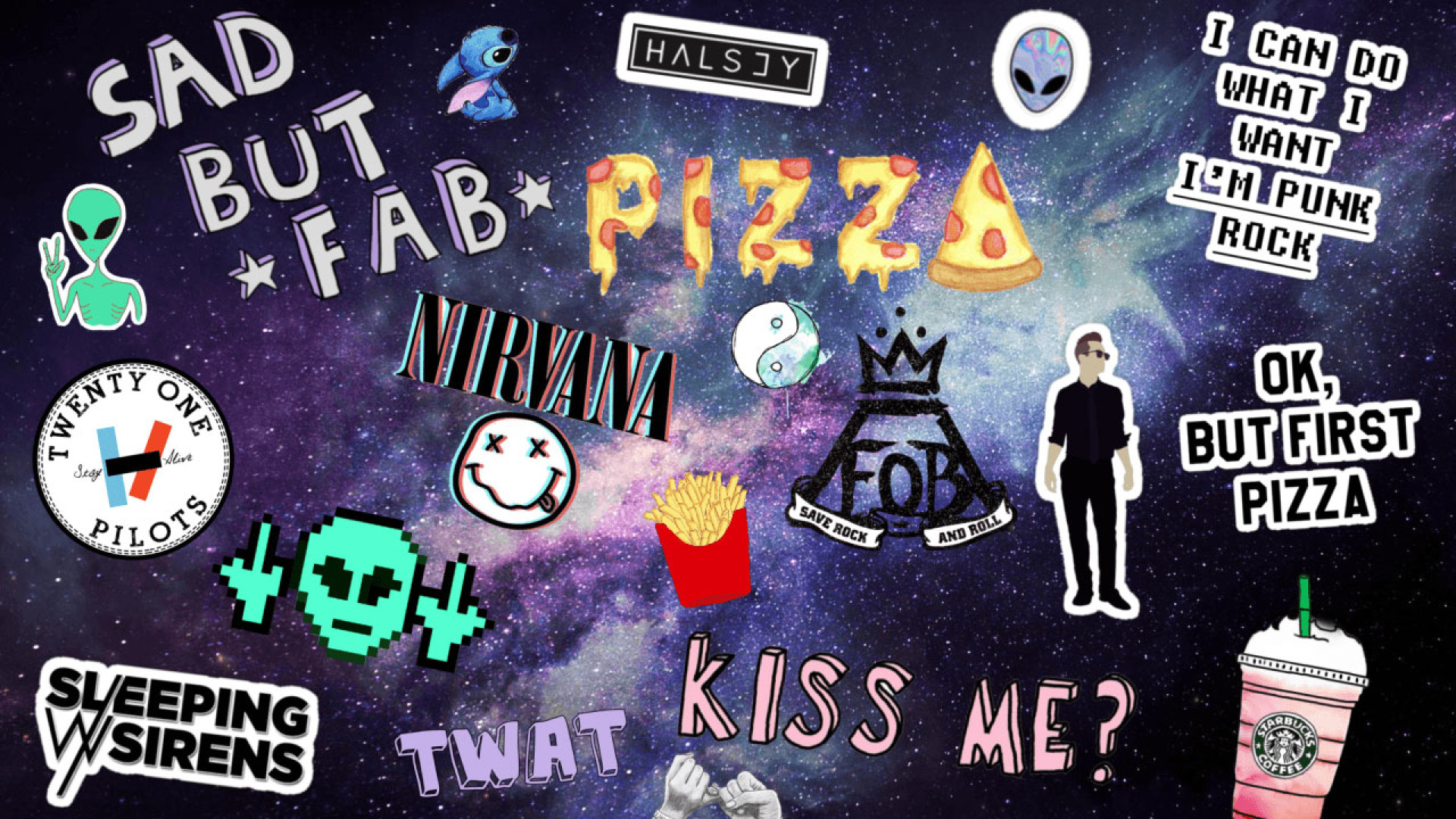 Aesthetic Black Wallpaper, Teen Stickers • Wallpaper For You HD Wallpaper For Desktop & Mobile