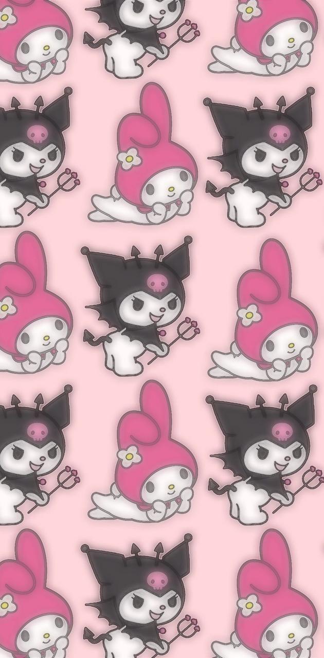 My Melody and kuromi wallpaper