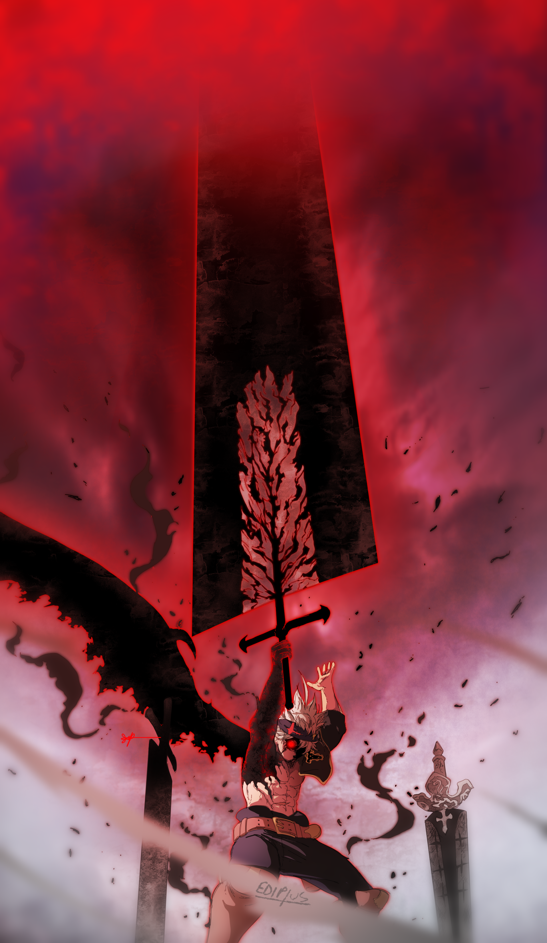 Download Asta Black Clover 4k Sword Demon Transformation Wallpaper