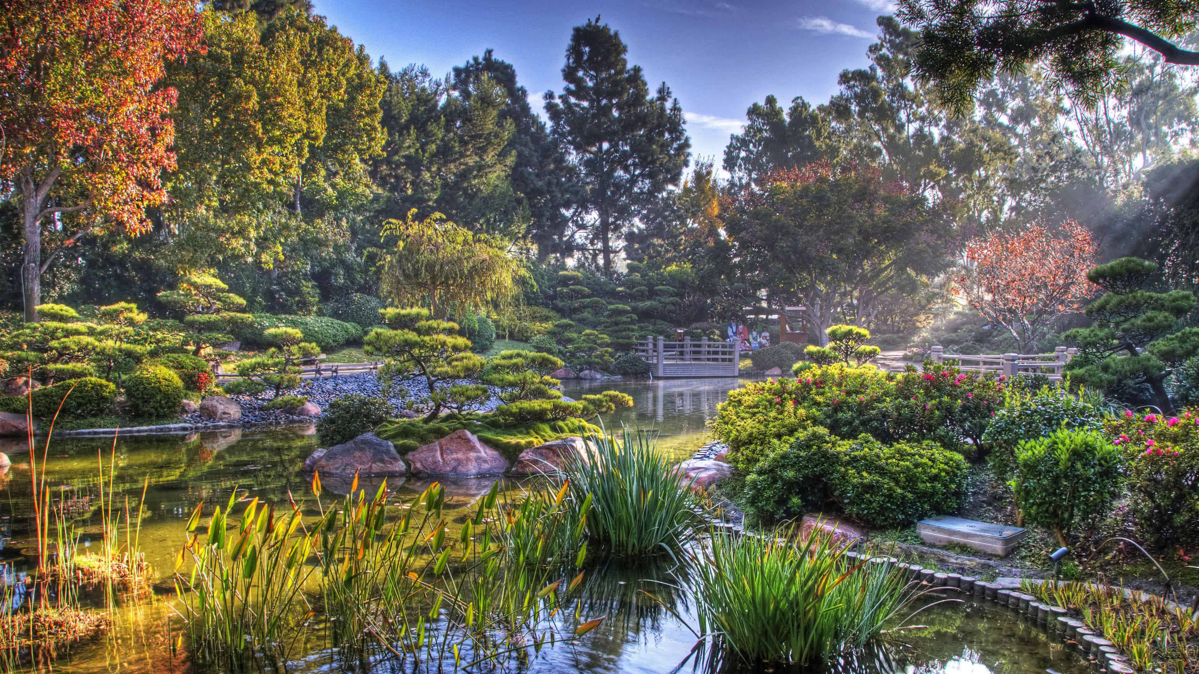 Earl Burns Miller Japanese Garden, California State University UHD 4K Wallpaper