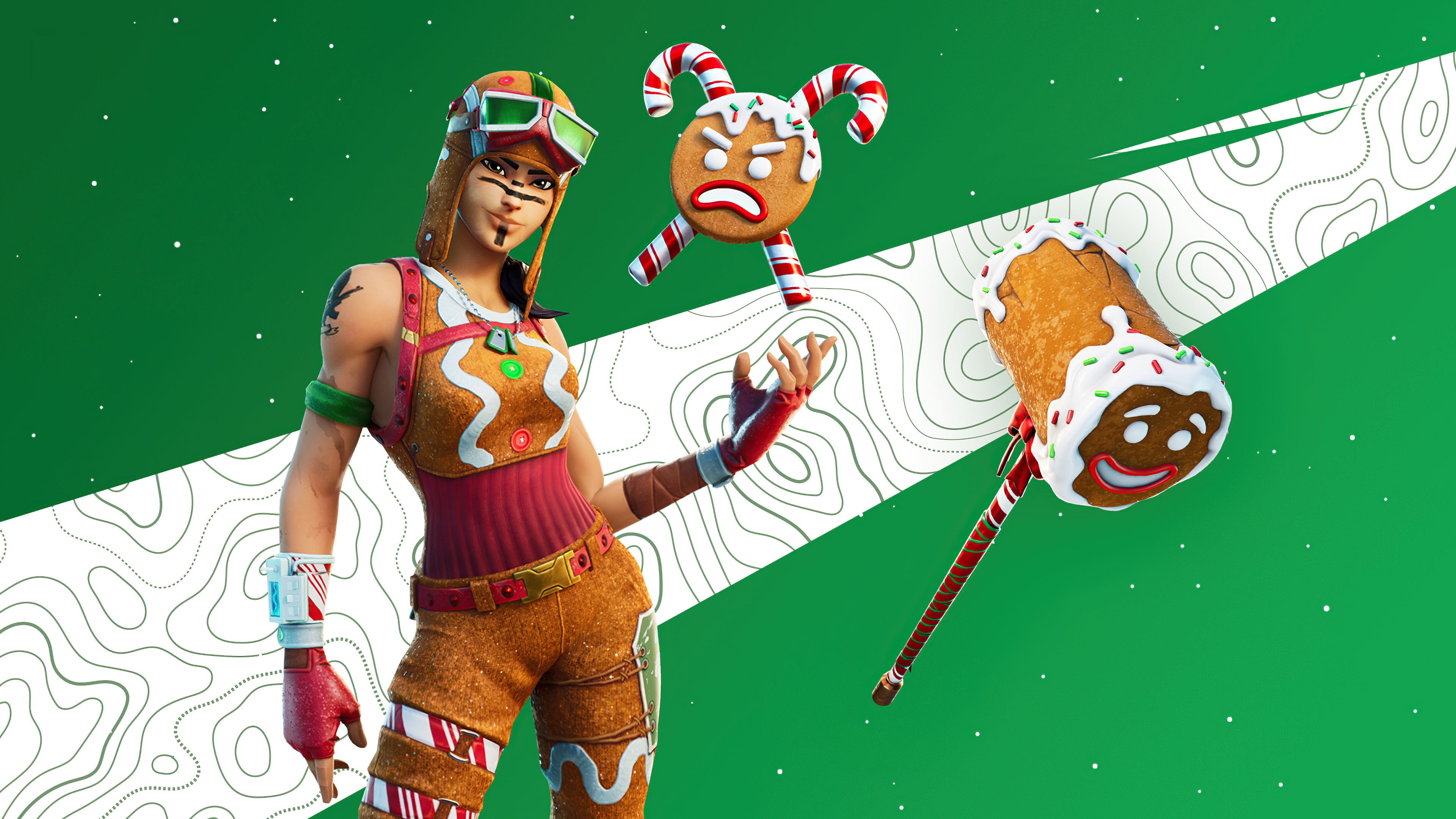 Gingerbread Raider Outfit Fortnite, HD Games, 4k Wallpaper, Image, Background, Photo and Picture
