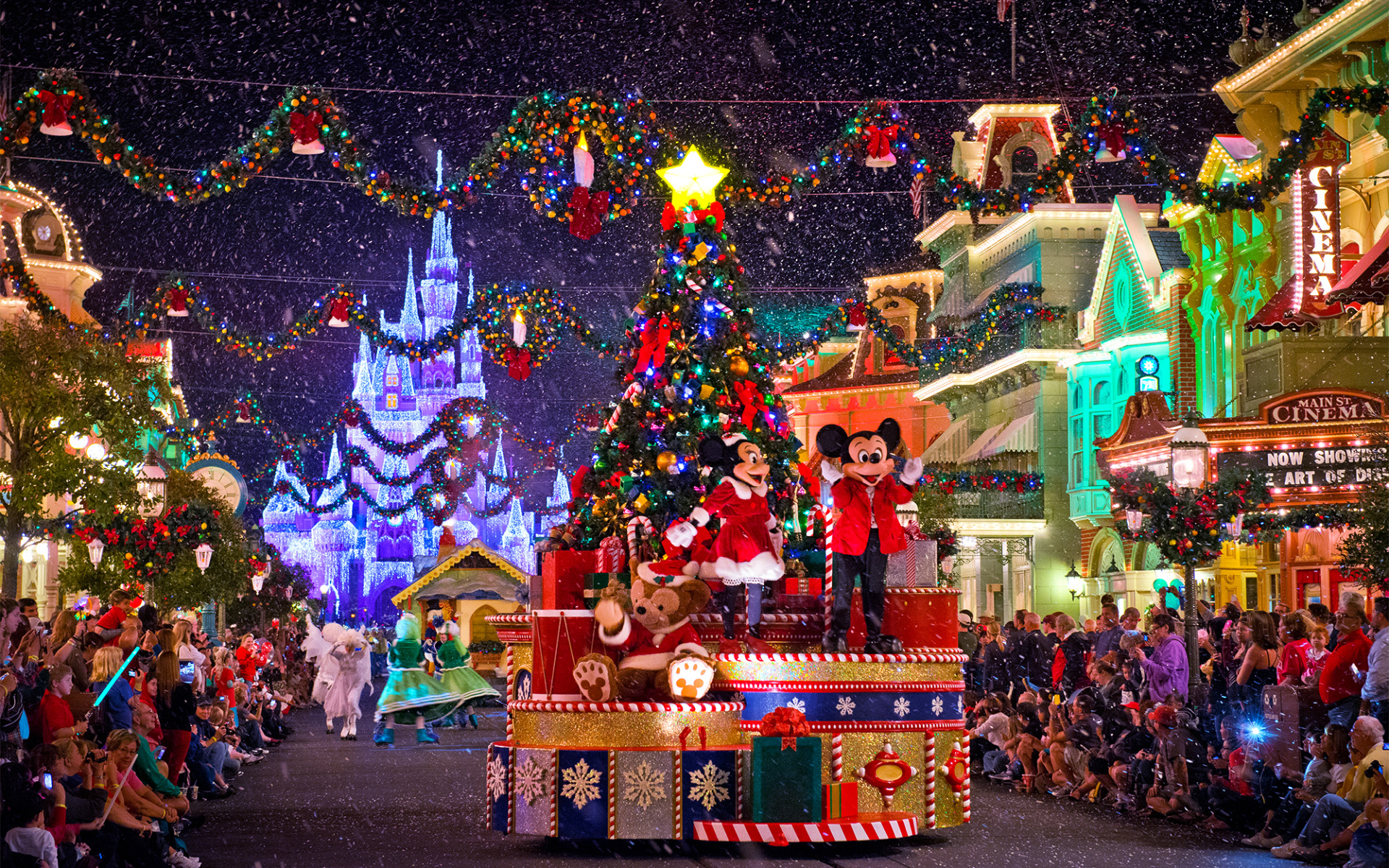 Free download Disney Christmas Wallpaper HD [1920x1200] for your Desktop, Mobile & Tablet. Explore Disney Christmas Background. Disney Princess Wallpaper, Walt Disney Wallpaper, Disney Parks Blog Wallpaper