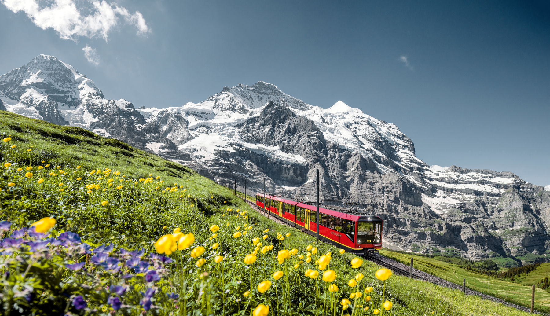 Jungfrau Region in der Schweiz.