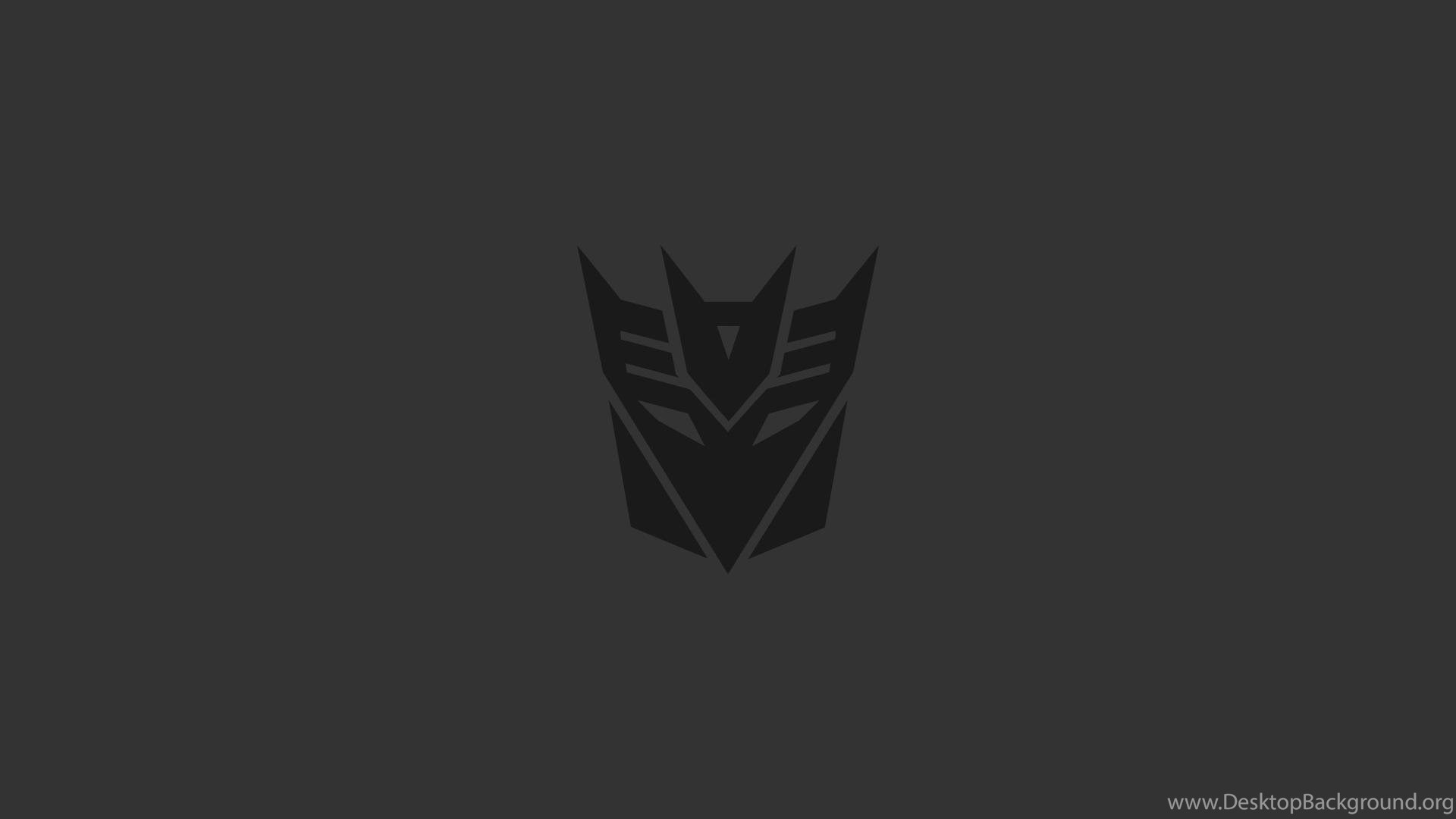 Black Minimalistic Transformers Dark Simple Decepticons Wallpaper. Desktop Background