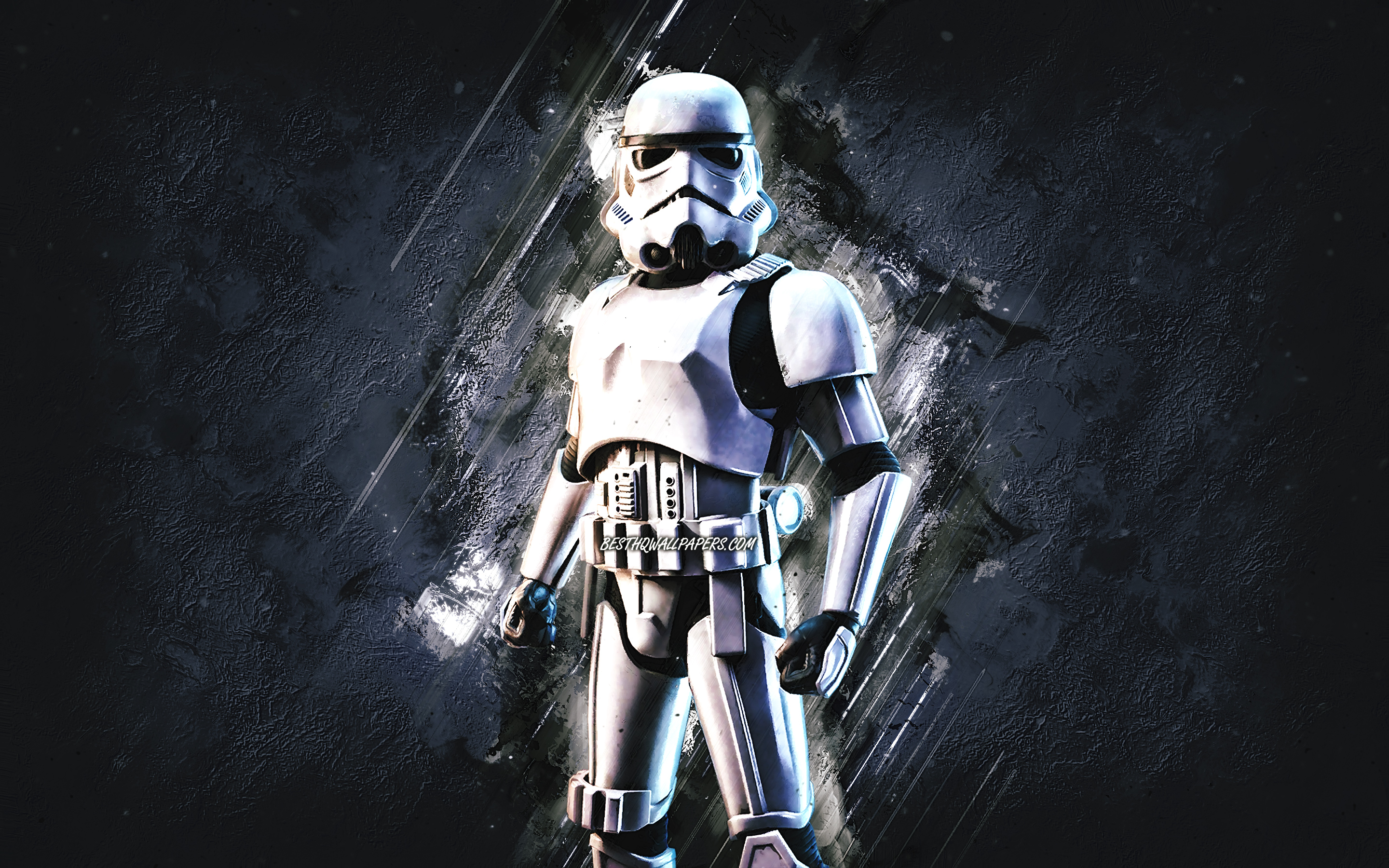 Download wallpaper Fortnite Imperial Stormtrooper Skin, Fortnite, main characters, white stone background, Imperial Stormtrooper, Fortnite skins, Imperial Stormtrooper Skin, Imperial Stormtrooper Fortnite, Fortnite characters for desktop