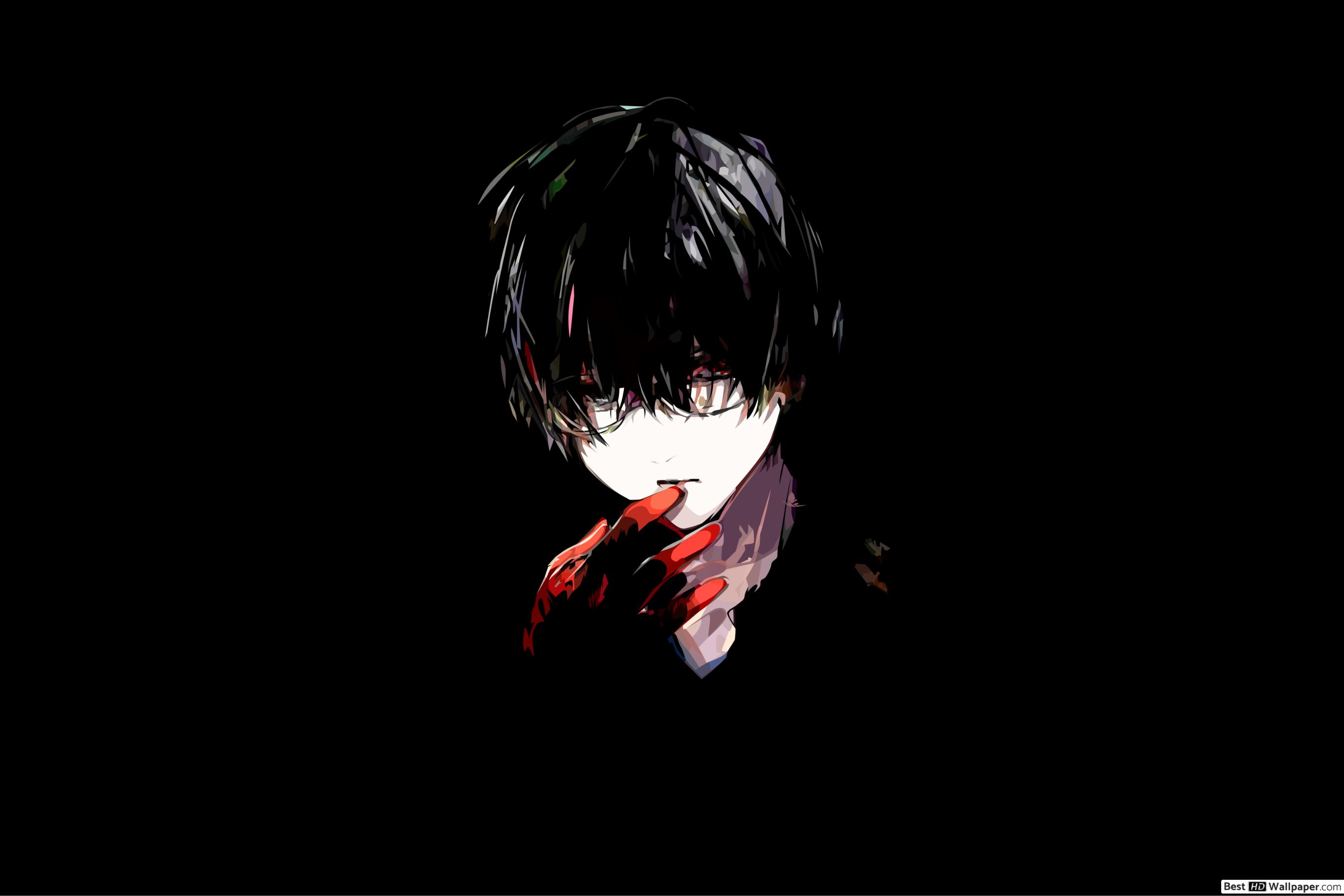 Black haired Ken Kaneki HD wallpaper download