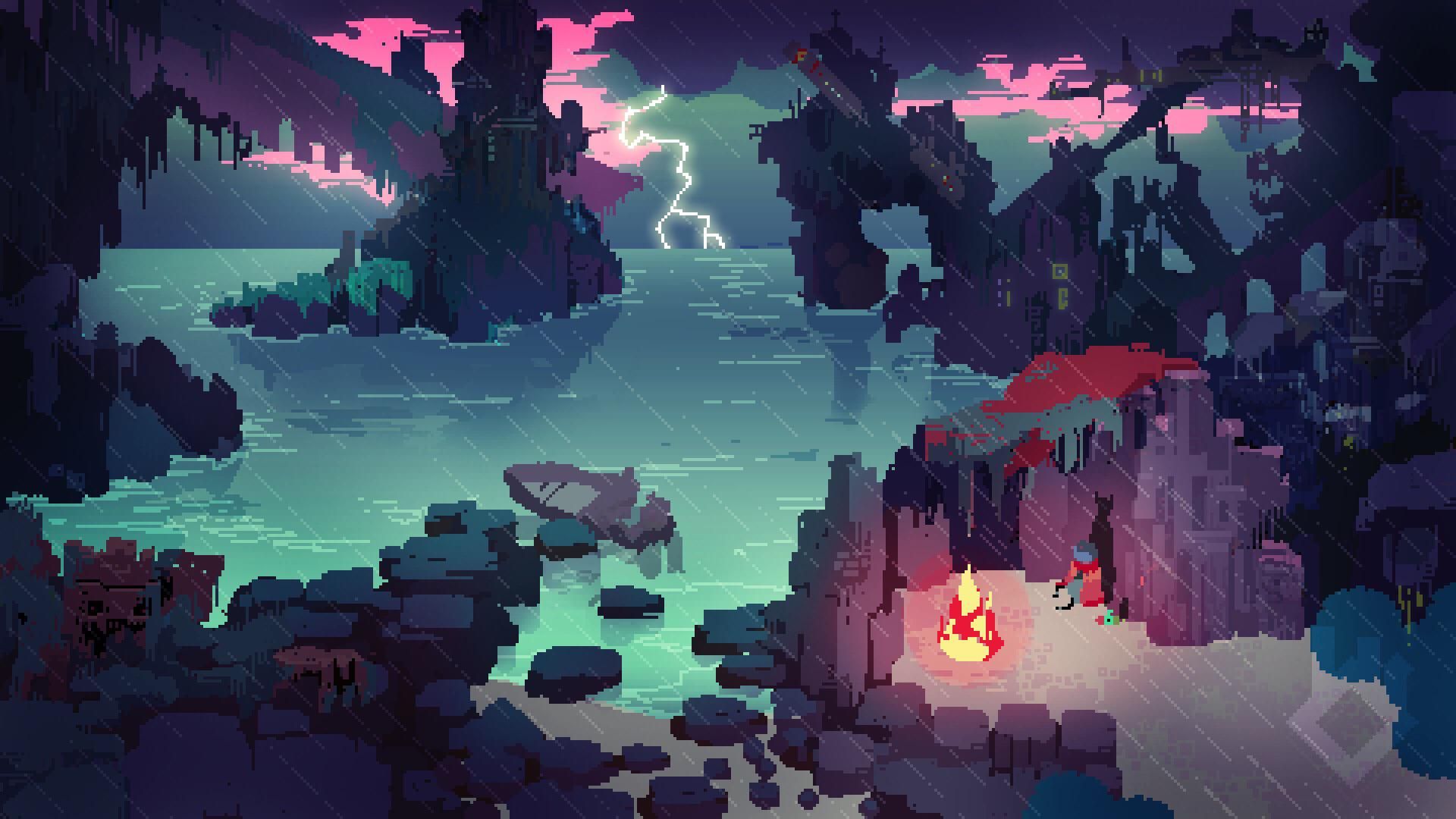 Stranded Cove Pixel Art [1920x1080]. Pixel art landscape, Pixel art games, Anime pixel art