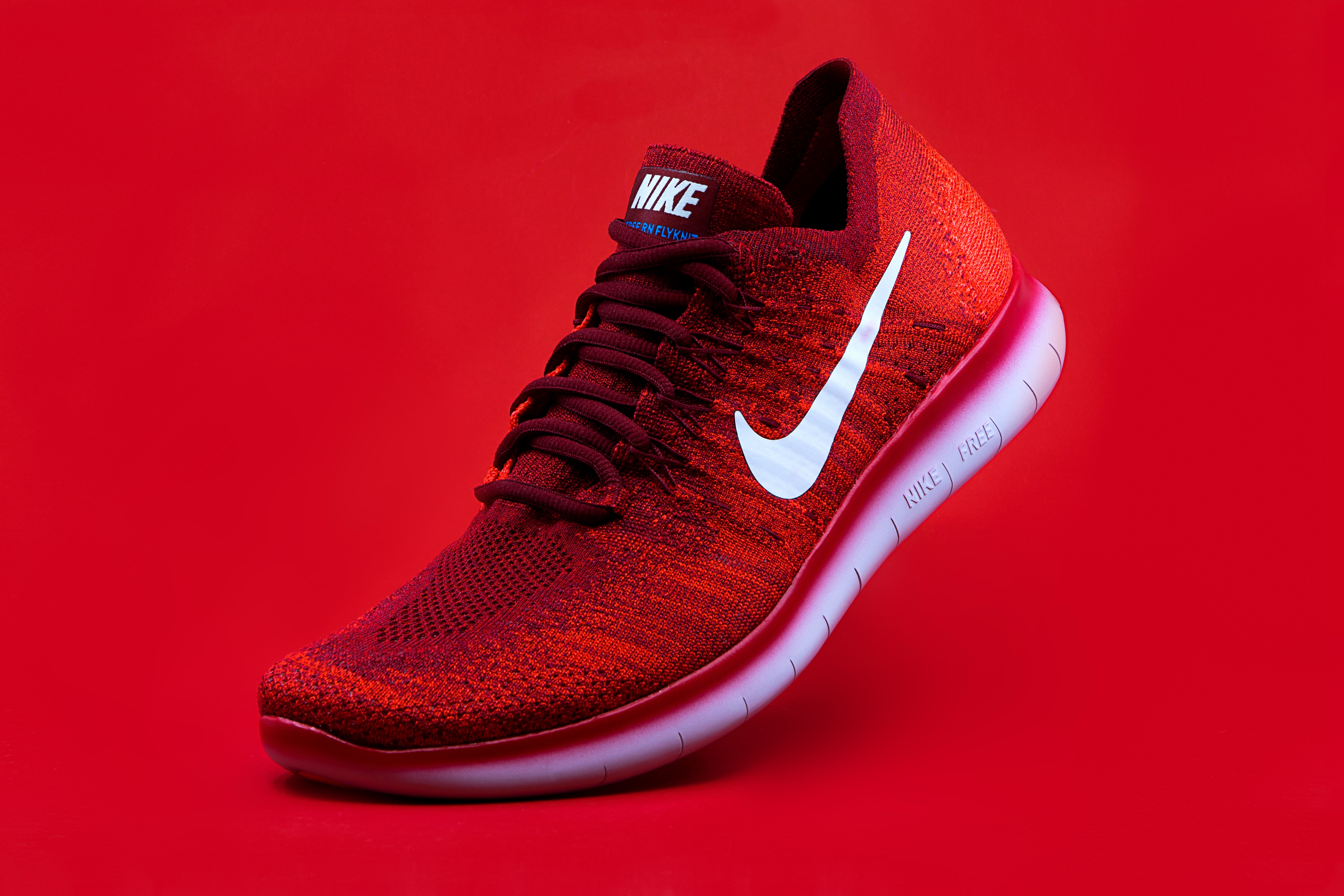 5472x3648 #running shoe, #trainer, #product photography, #sneakerhead, #lighting, #runner, #running, #PNG image, #nike, #sport, # running track, #studio, #swoosh, #wallpaper, #red, #sneaker, #shoe, #background. Mocah HD Wallpaper