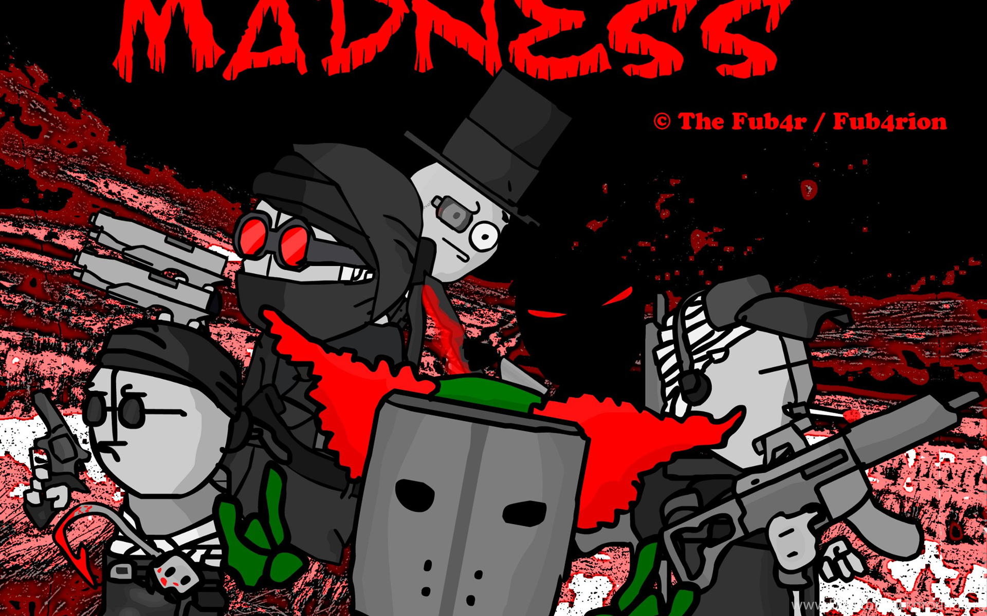 Madness Combat: Hank Vs. Jesus By Tarantulakid96 Desktop Background