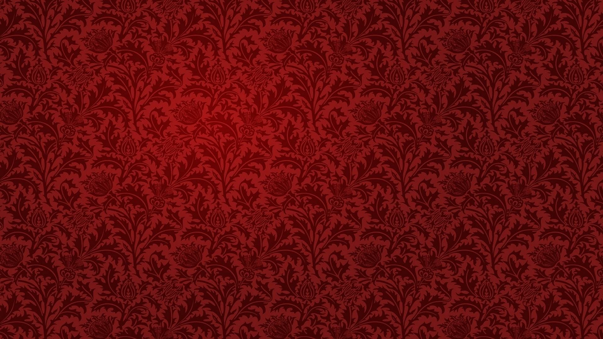 FREE Red Floral Wallpaper in PSD