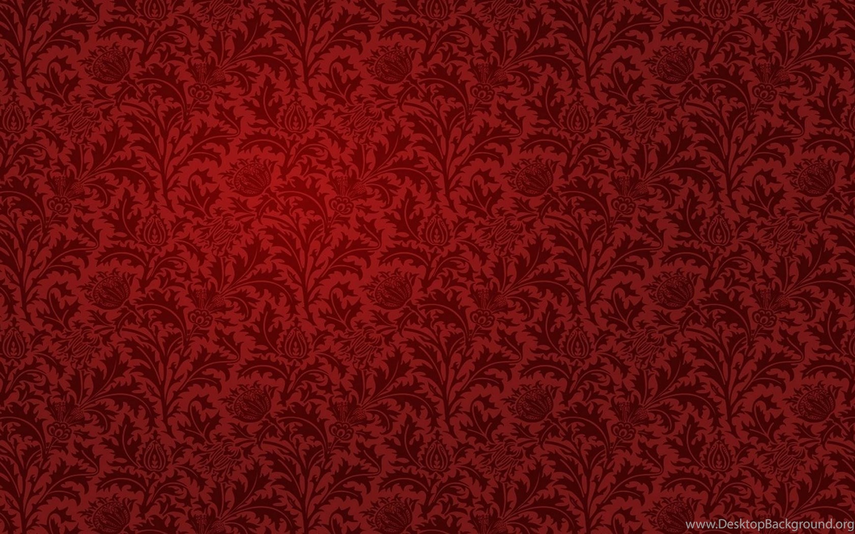 Red Floral Wallpaper Desktop Background
