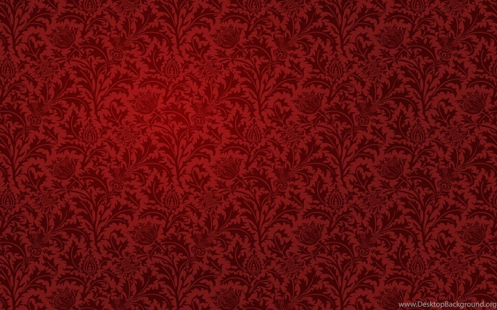 Red Floral Wallpaper Desktop Background