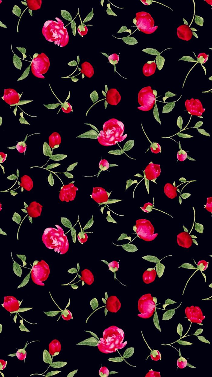 Red and Black Floral Wallpaper Free Red and Black Floral Background