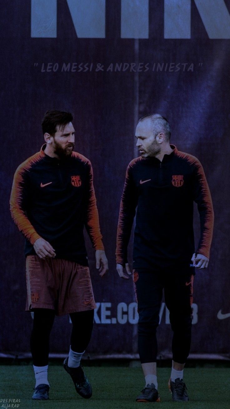 WALLPAPER MESSI & INIESTA. Jogadores do barcelona, Futebol, Barcelona