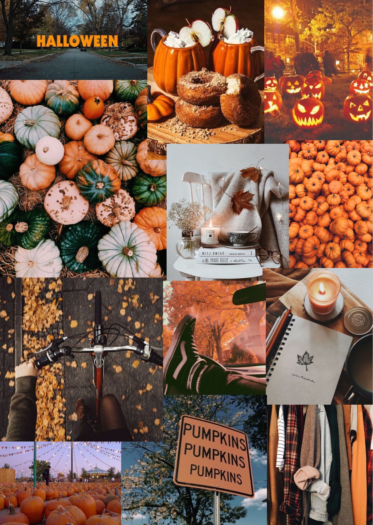 Preppy Halloween Collage Wallpapers - Wallpaper Cave