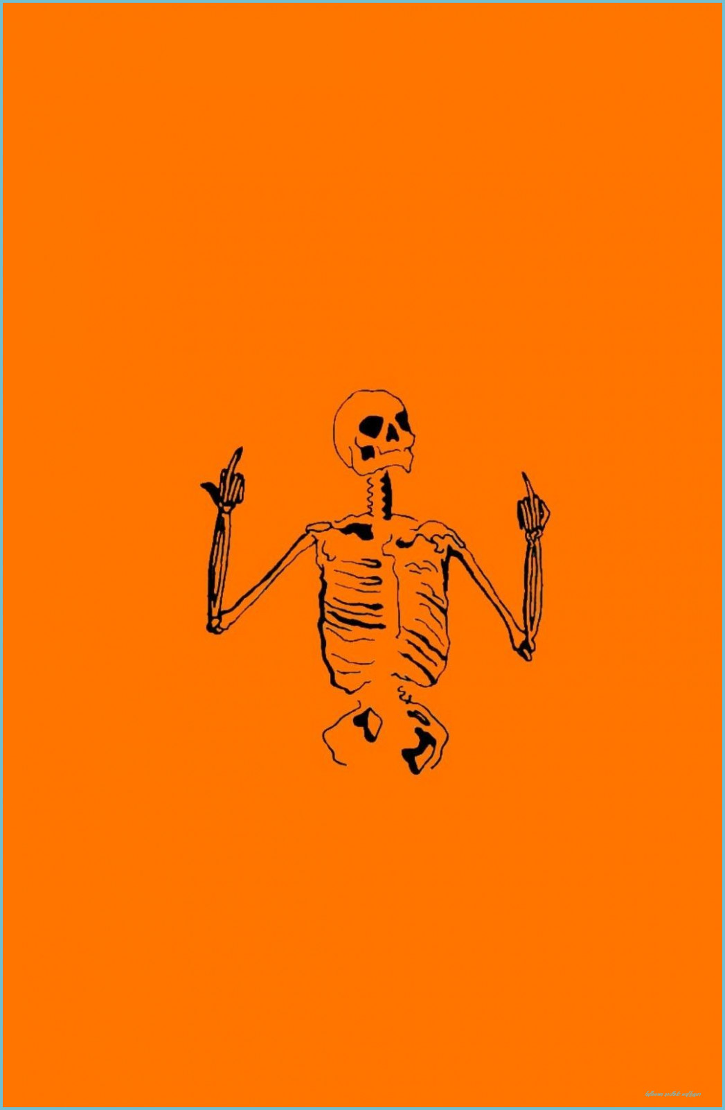 Halloween Skeleton Phone Background Themed Wallpaper In Pin By Aesthetic Wallpaper