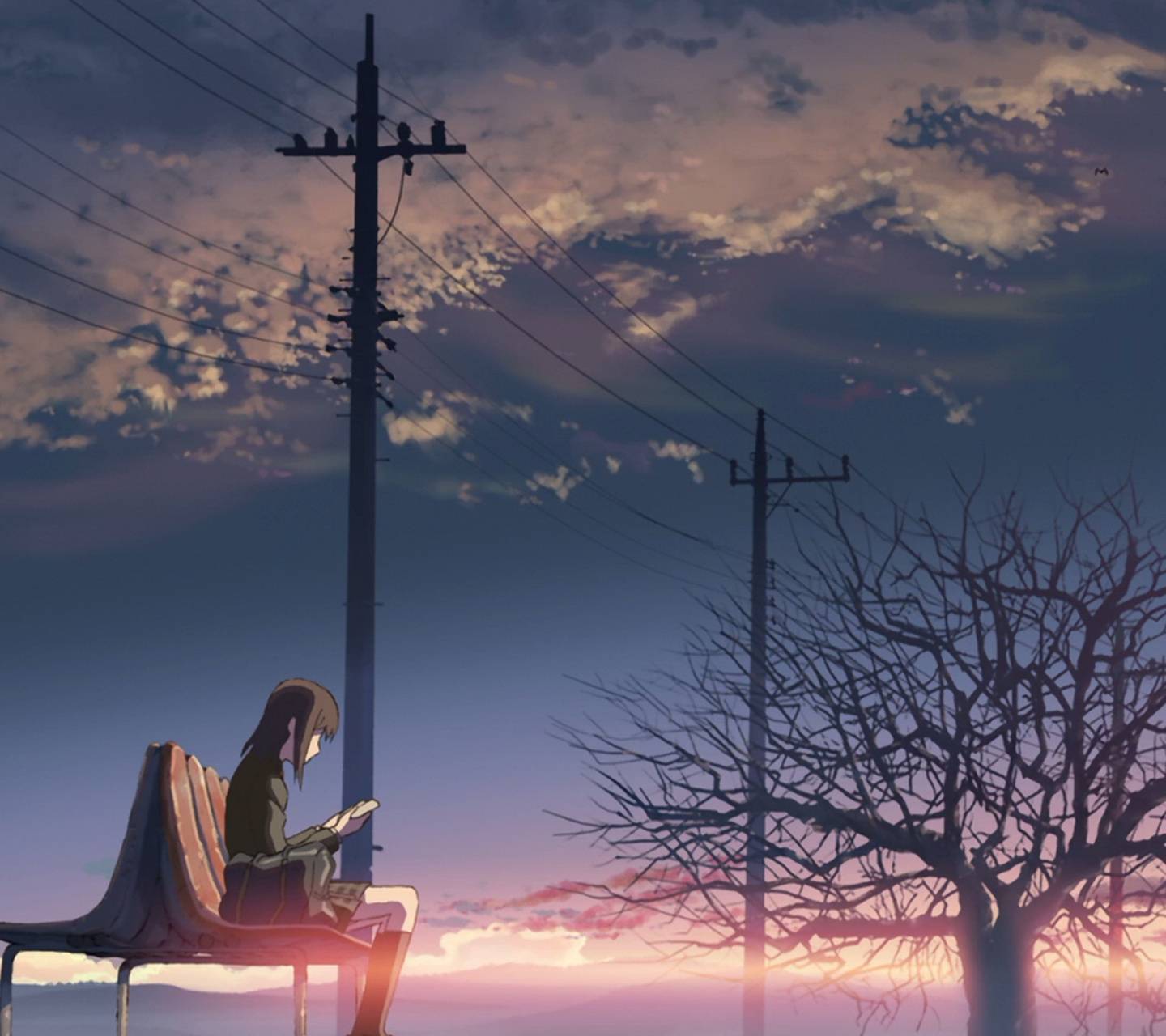 Download Anime Girl Reading HD Wallpaper and Background