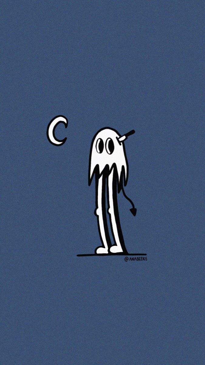 cute ghost illustration. Halloween wallpaper iphone, Halloween wallpaper, Fall wallpaper