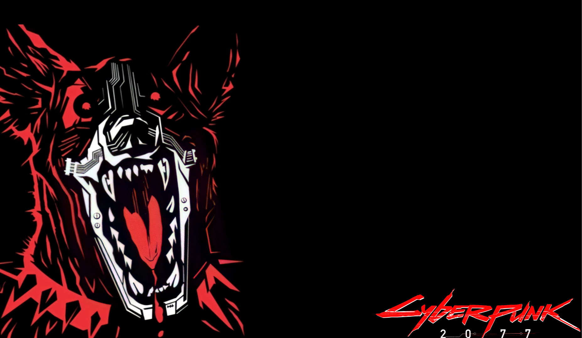 Made some wallpaper out of the Black Dog video