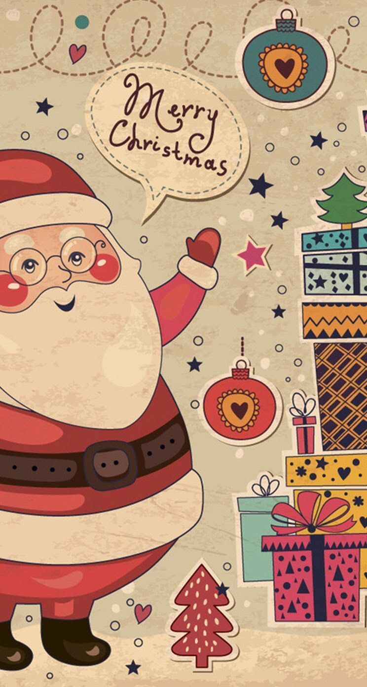 Vintage Santa Wallpaper