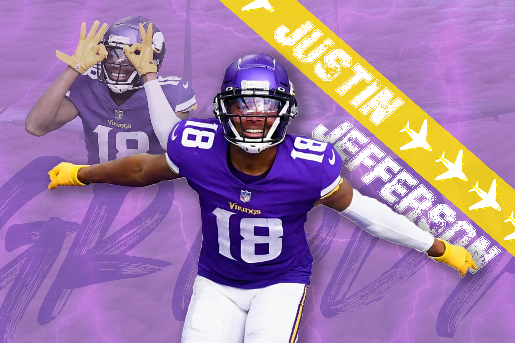 Justin Jets Jefferson wallpaper I made! who should i do next?: minnesotavikings