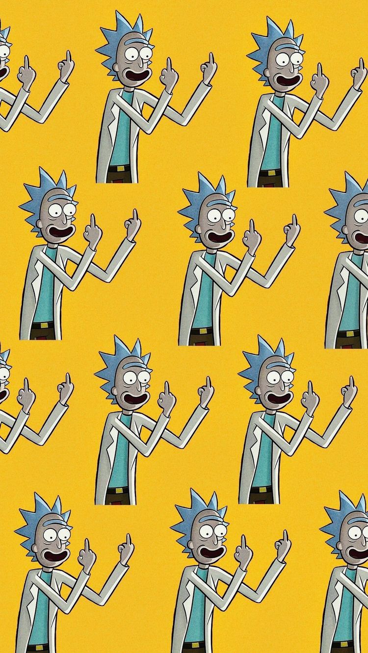 Rick And Morty Middle Finger Wallpapers - Wallpaper Cave