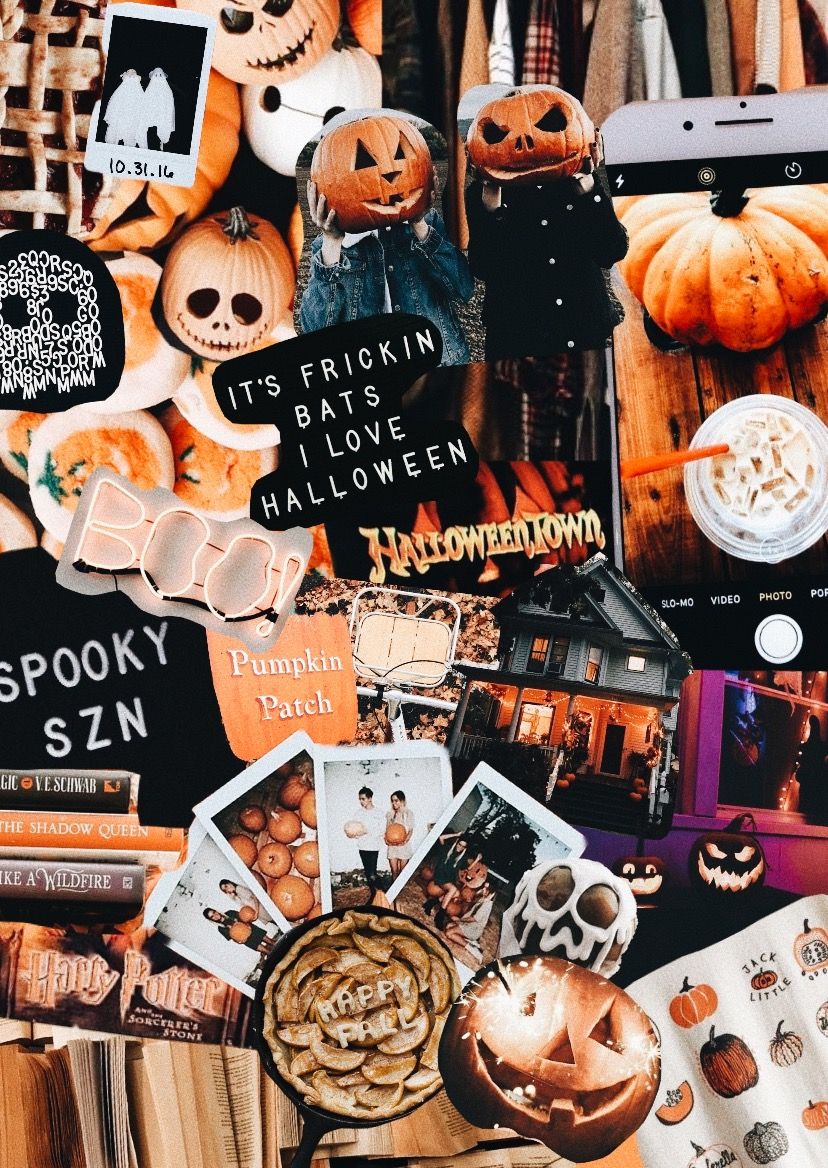 Halloween Collage Cute Wallpapers - Wallpaper Cave