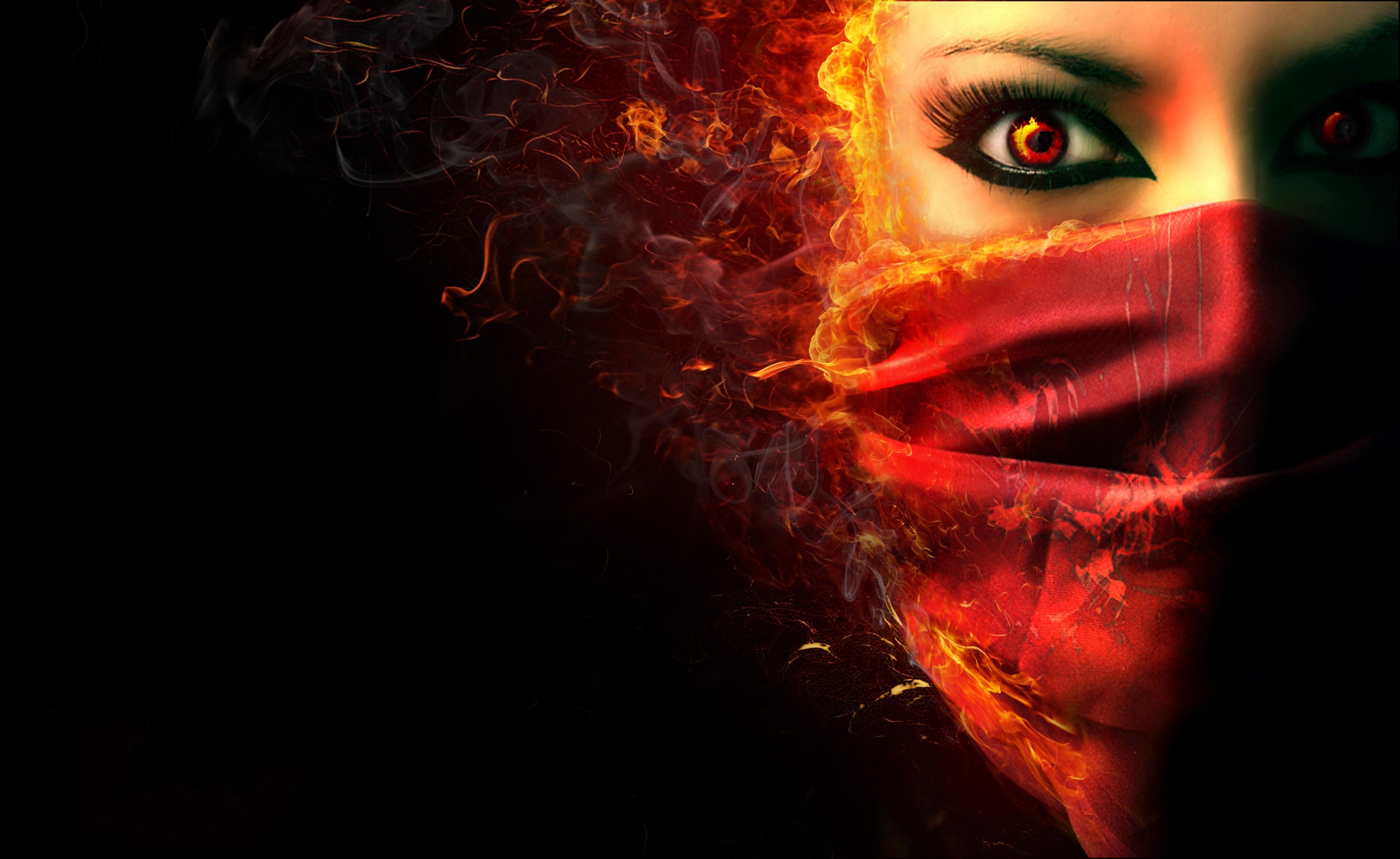 Evil Fire Wallpaper