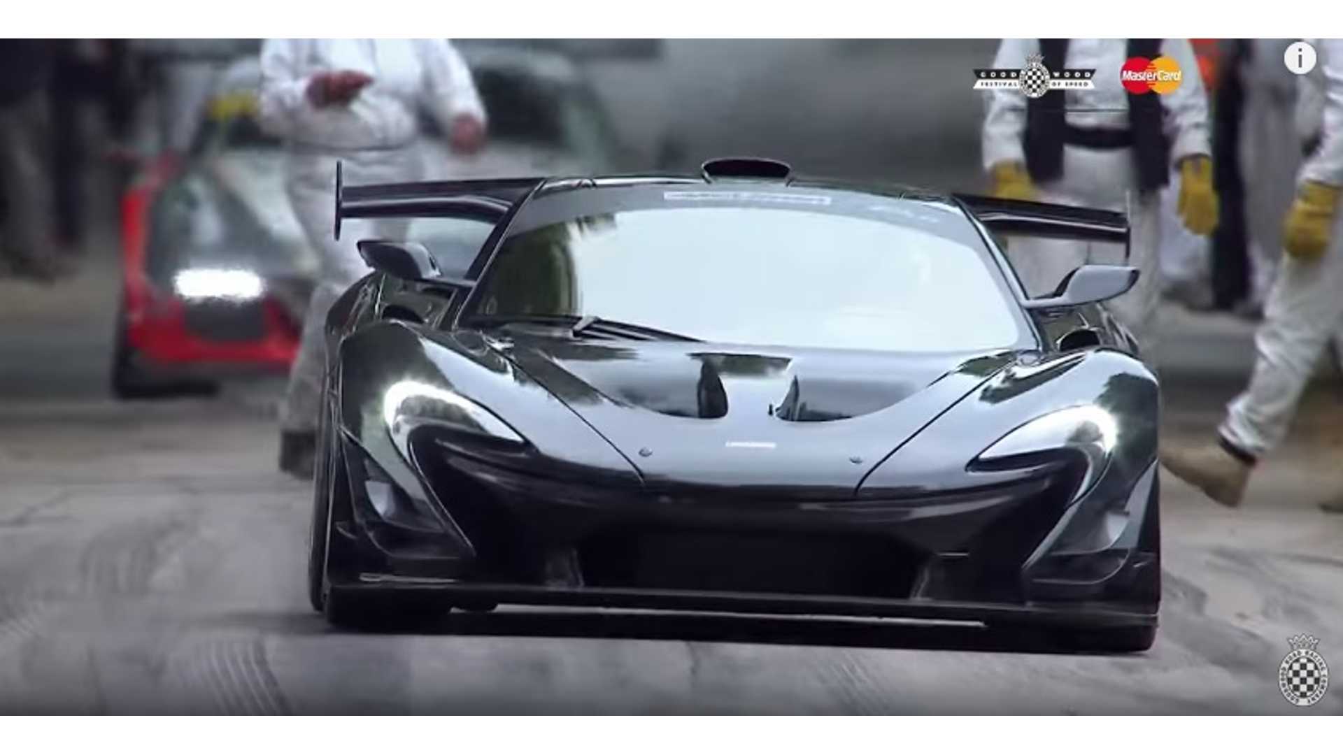 Plug In Hybrid McLaren P1 LM Sets Record For Fastest Road Legal Car At Goodwood (video)