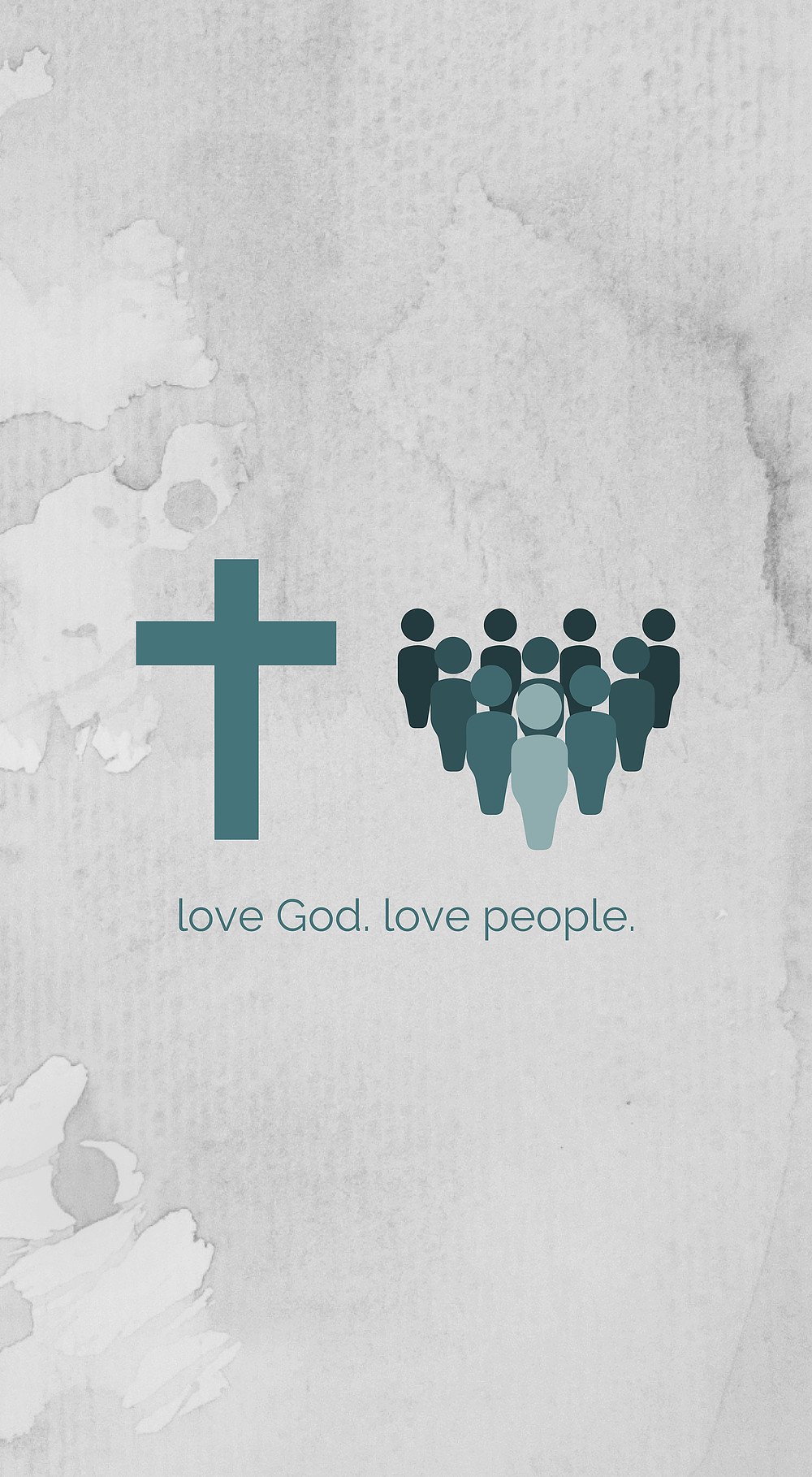 Free Phone Wallpaper // Love God, Love Others