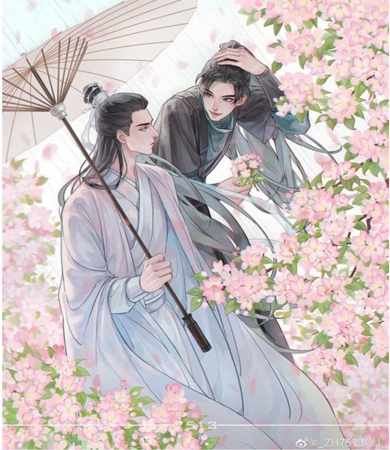 I found this beautiful picture of Chu Wanning and Mo Ran, with their personalities shining through ☀️ It captures them really well, right?