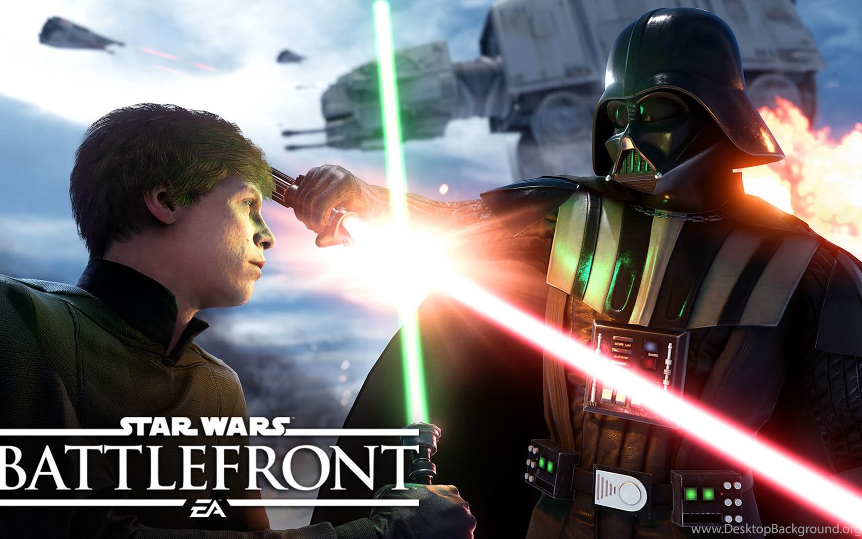 Luke Skywalker VS Darth Vader Star Wars Battlefront 1920x1080. Desktop Background