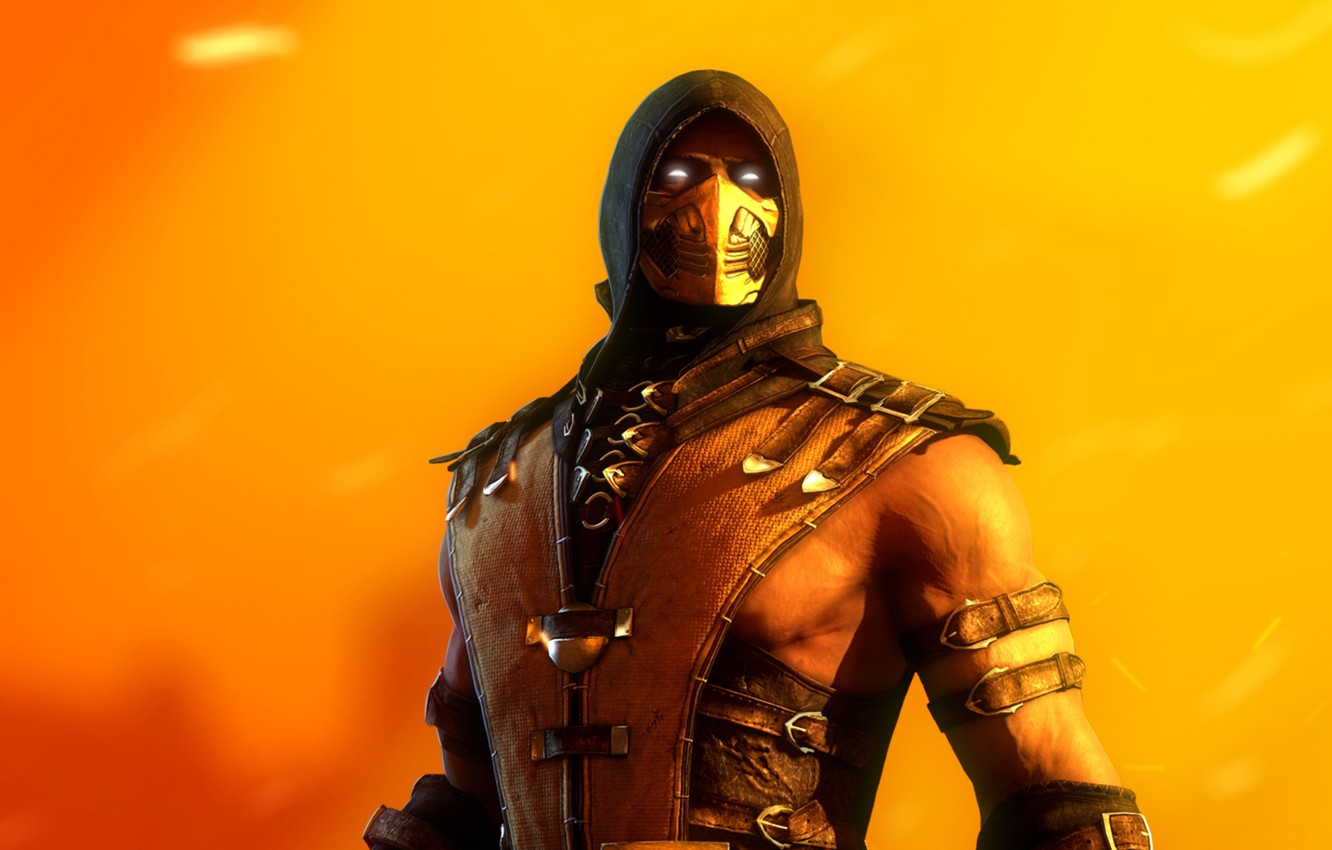 Wallpaper fighter, scorpion, ninja, hell, mortal kombat x image for desktop, section игры