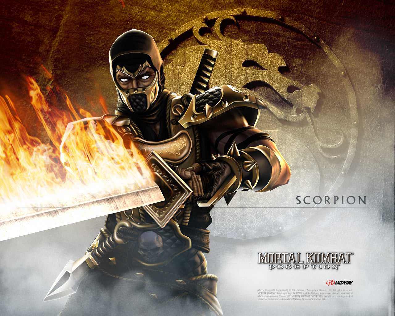 1280x1024 Scorpion (Mortal Kombat) windows wallpaper. Mocah HD Wallpaper