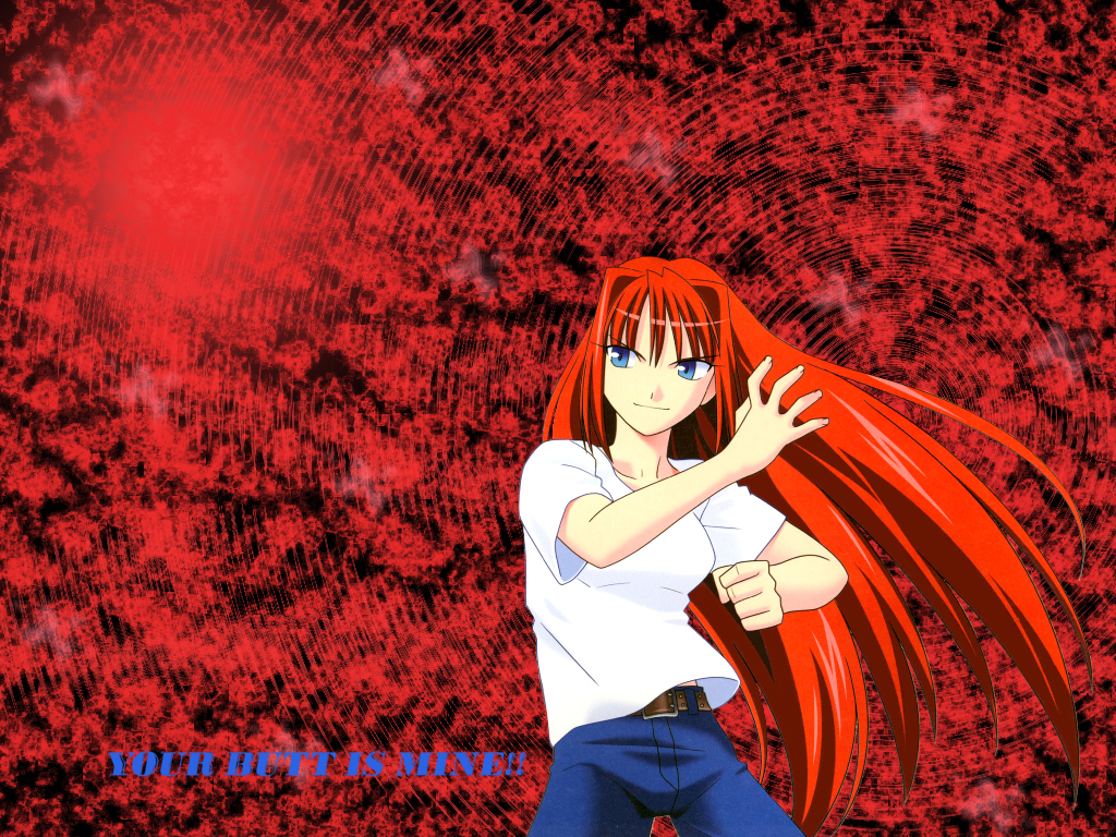 Melty Blood Wallpaper: Your Butt is Mine!!