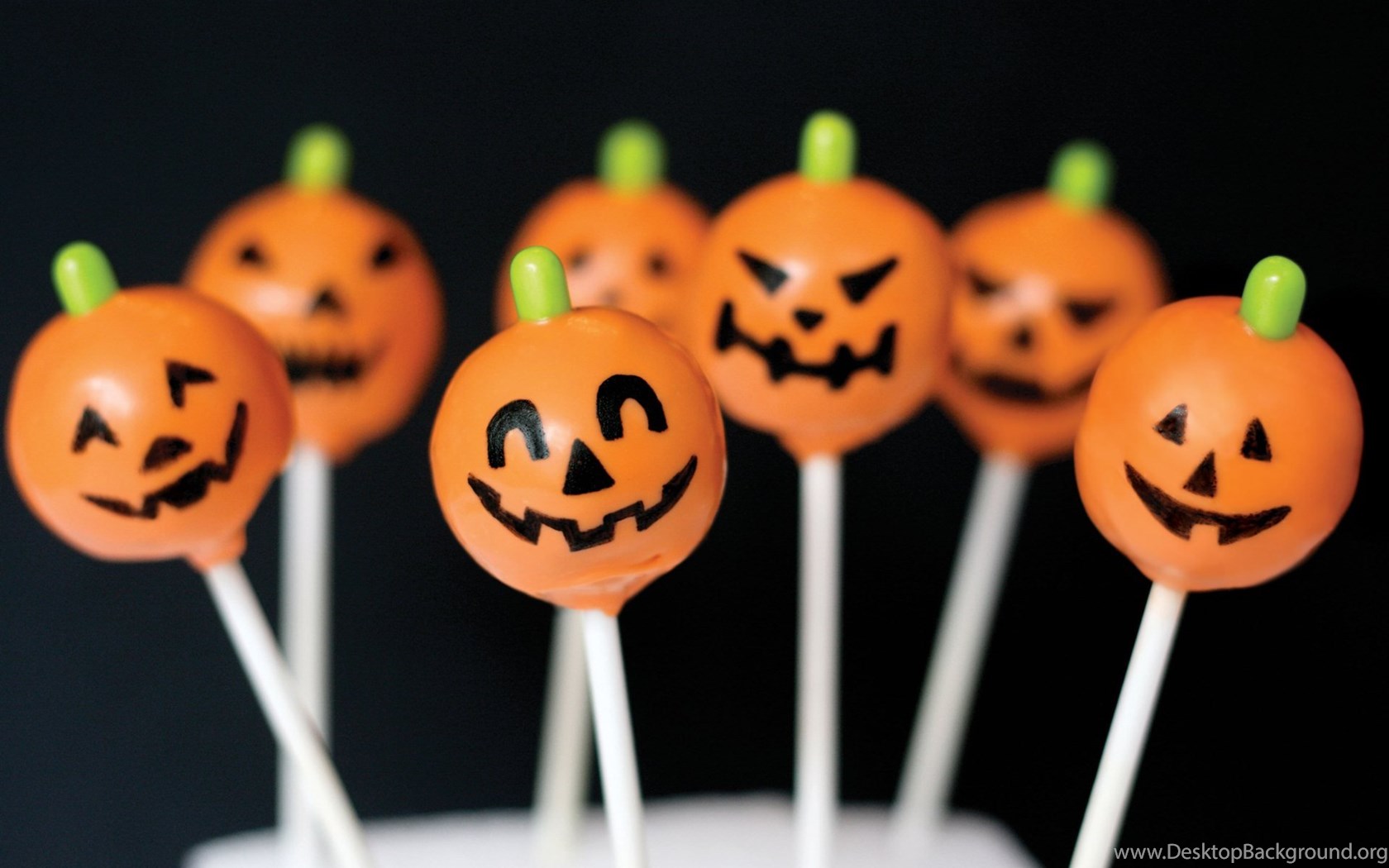 Halloween Cake Pops For Kids HD Wallpaper Desktop Background