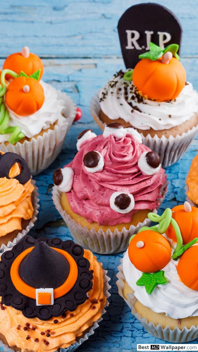 Cute Halloween Cupcakes Wallpaper