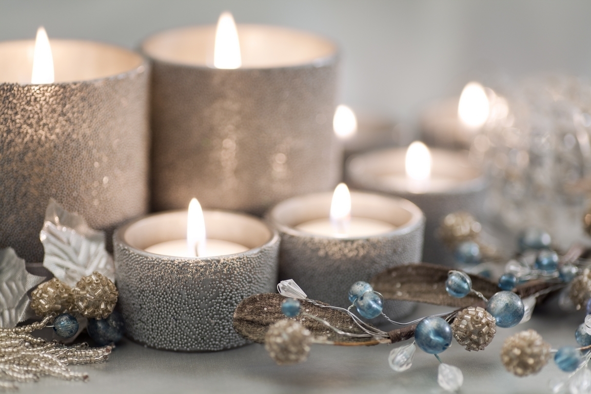 Silver Christmas decorations