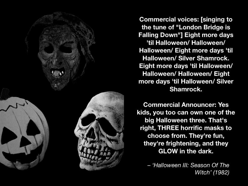 Silver Shamrock Commercial': 'Halloween III: Season Of The Witch' (1982)