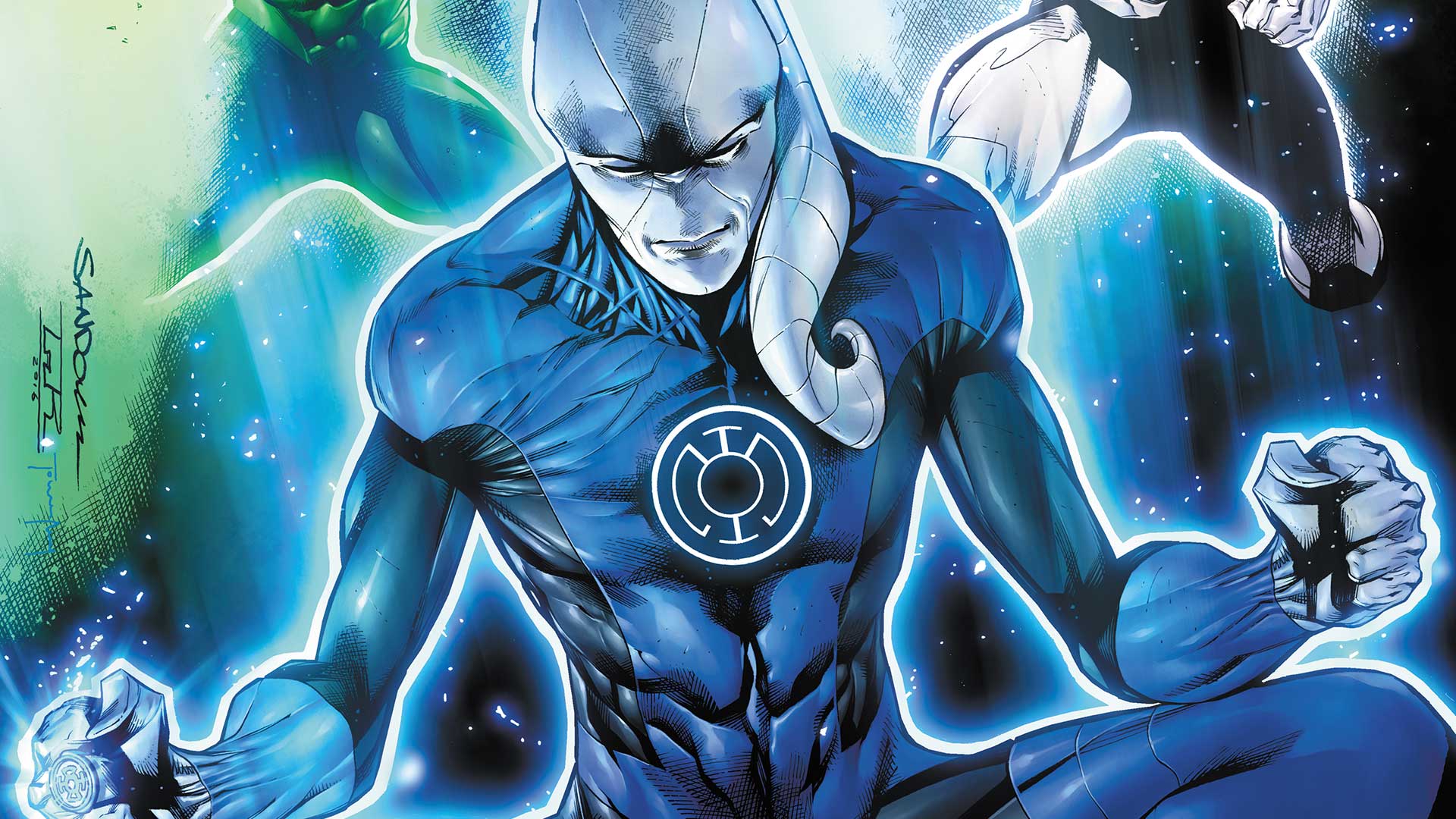 Blue Lantern Wallpaper