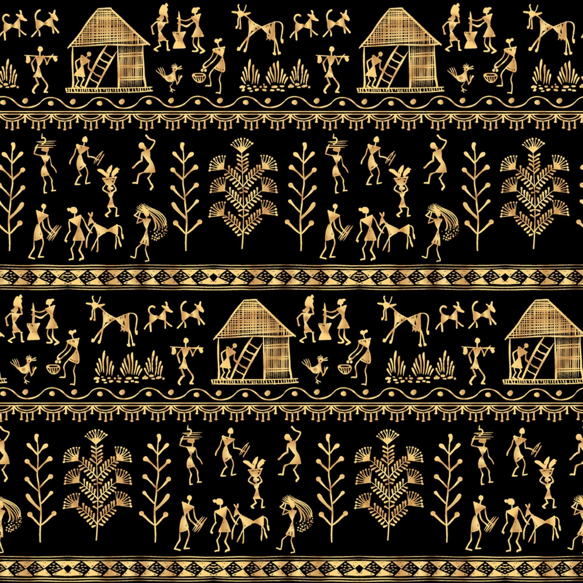 Tribal art drawings