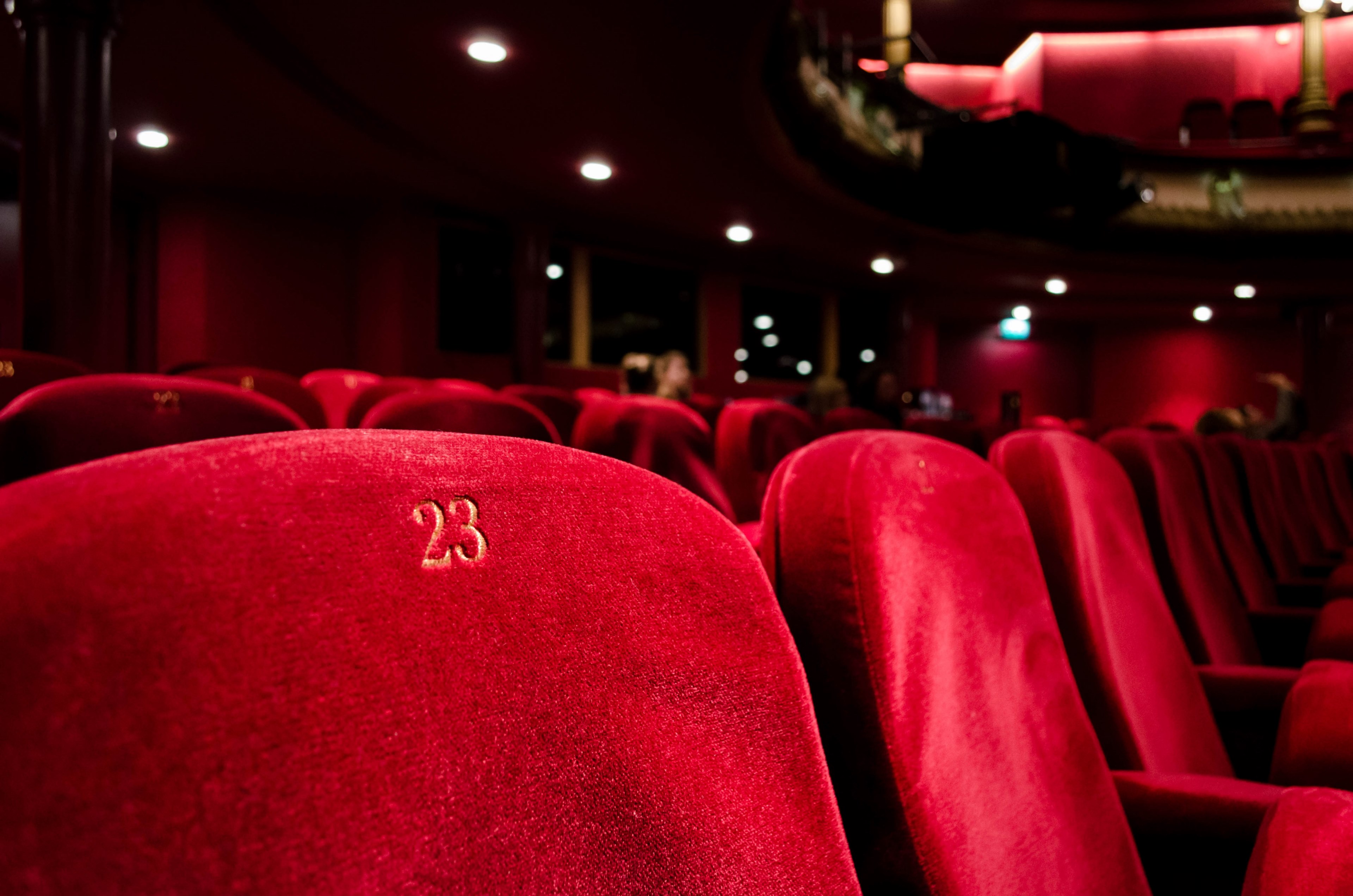 Wallpaper / cinema theater theatre and seat HD 4k wallpaper free download