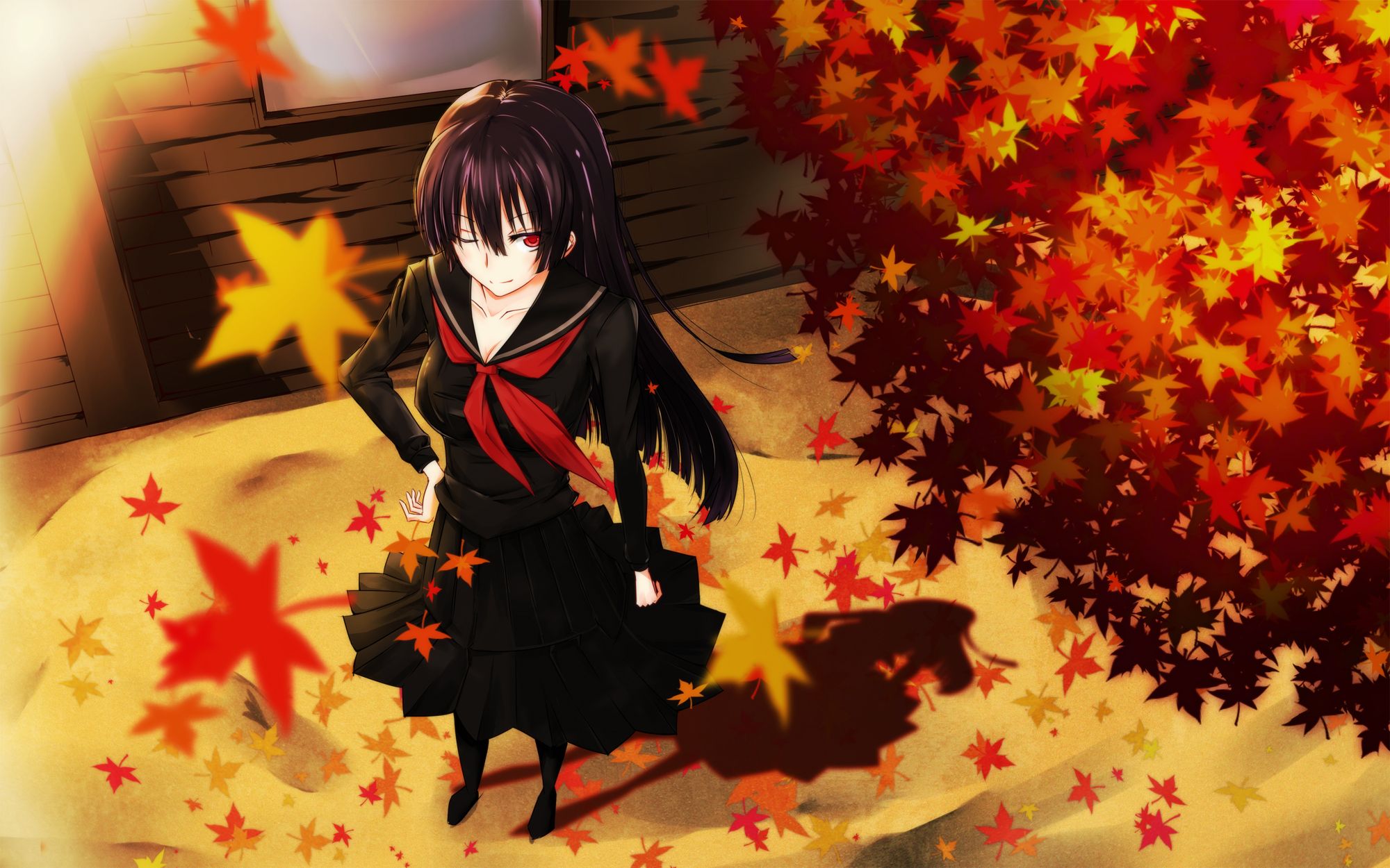 Anime Girls Autumn Wallpaper
