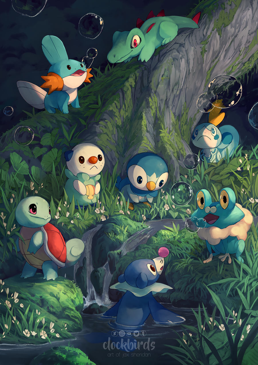 Unova Starter Styles by Tails19950 on DeviantArt