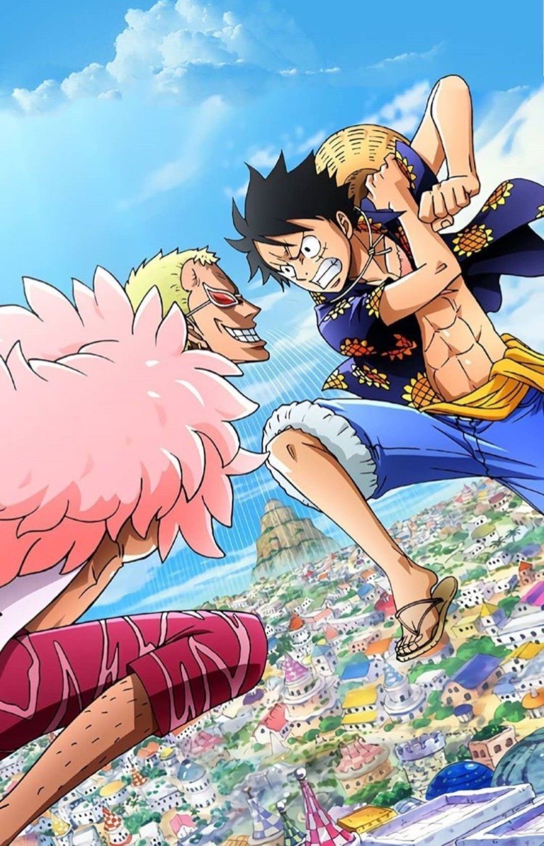 Luffy vs Doflamingo. Anime, One piece vs, One piece image